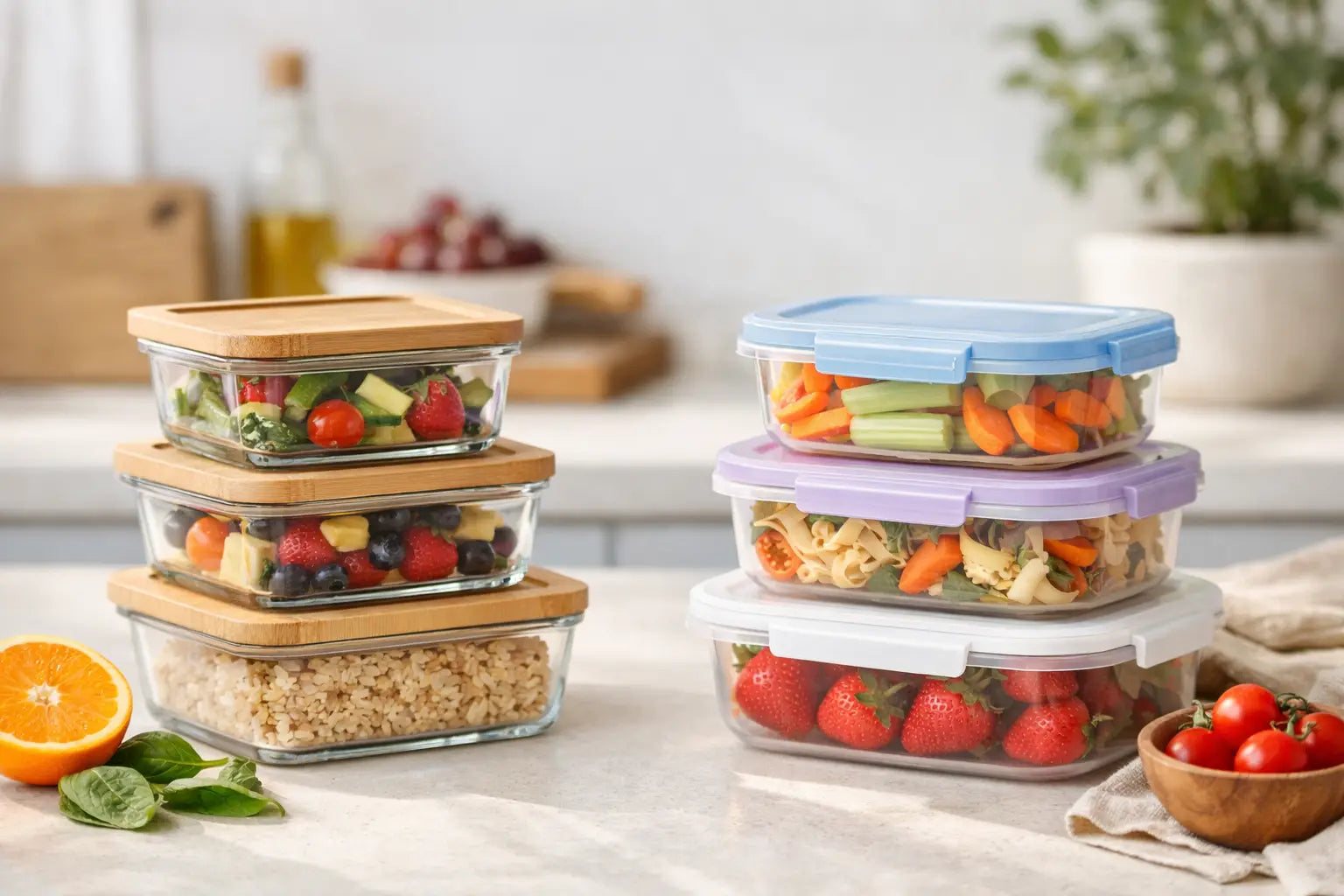 Glass Containers Versus Plastic Food Storage