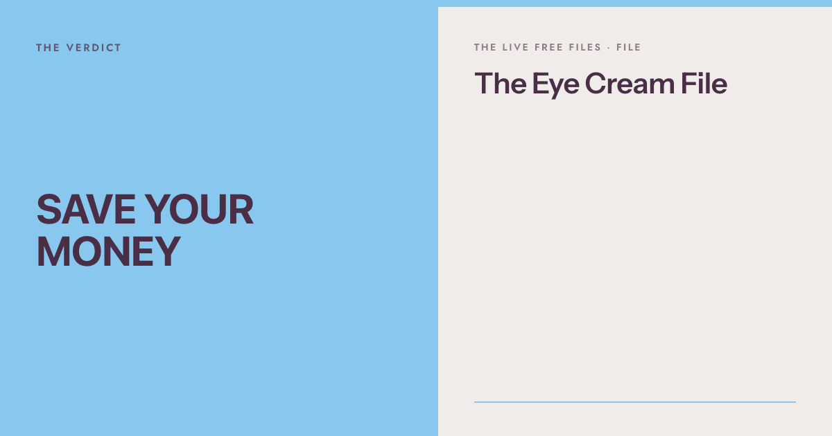 The Eye Cream File - Free Living Co