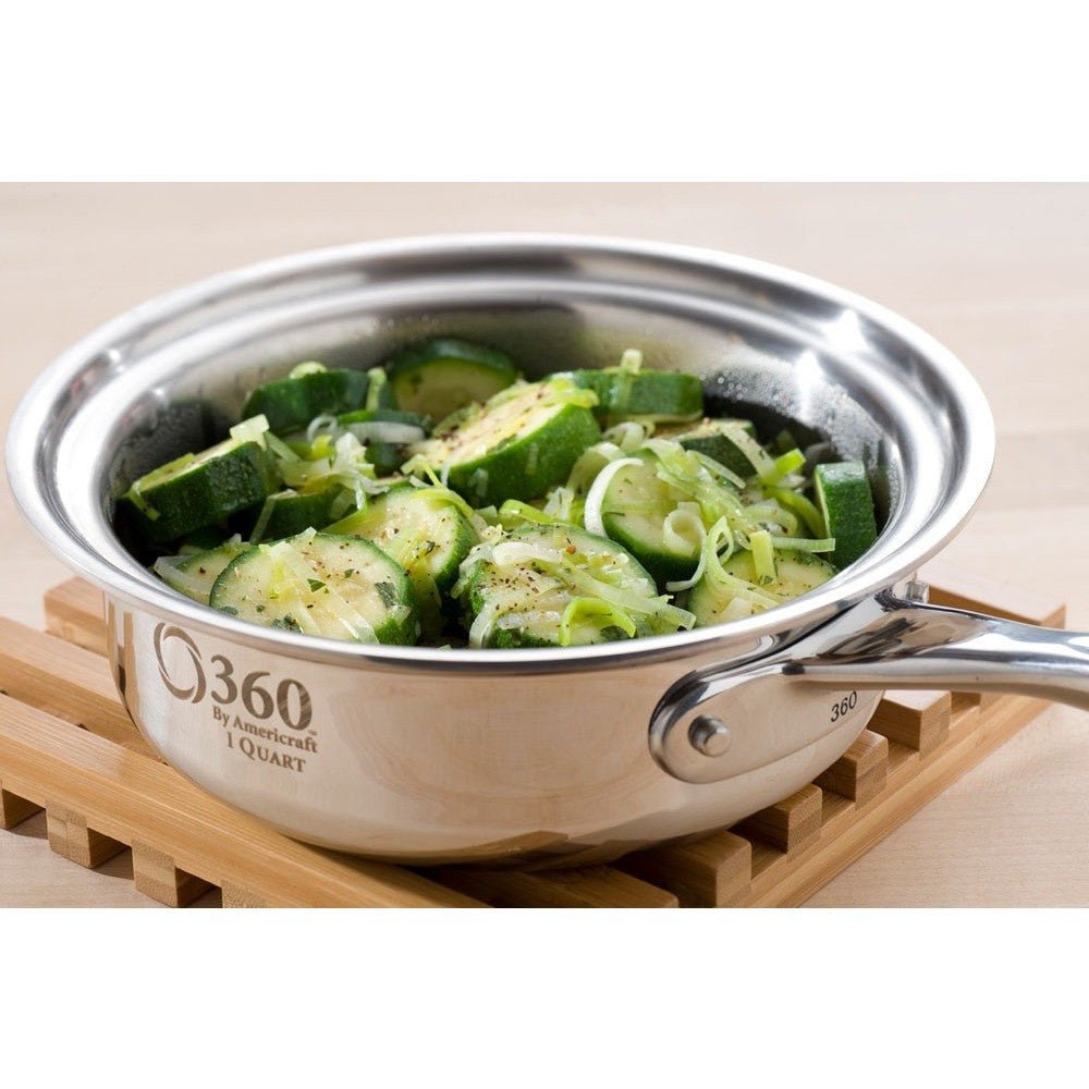 1 Quart Saucepan with Cover - Free Living Co