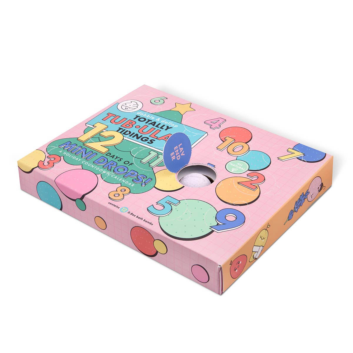 12 Days of Mini Drops® Bath Bomb Countdown Calendar - Free Living Co