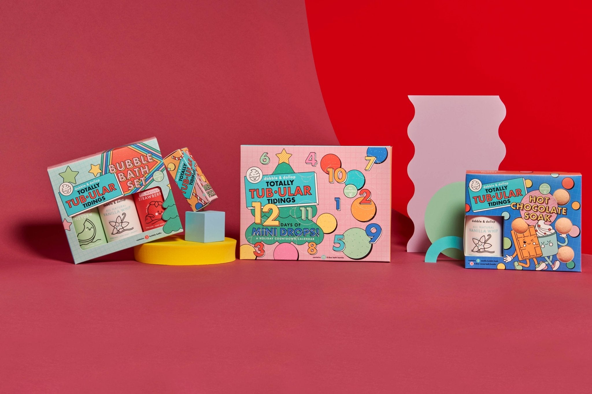 12 Days of Mini Drops® Bath Bomb Countdown Calendar - Free Living Co