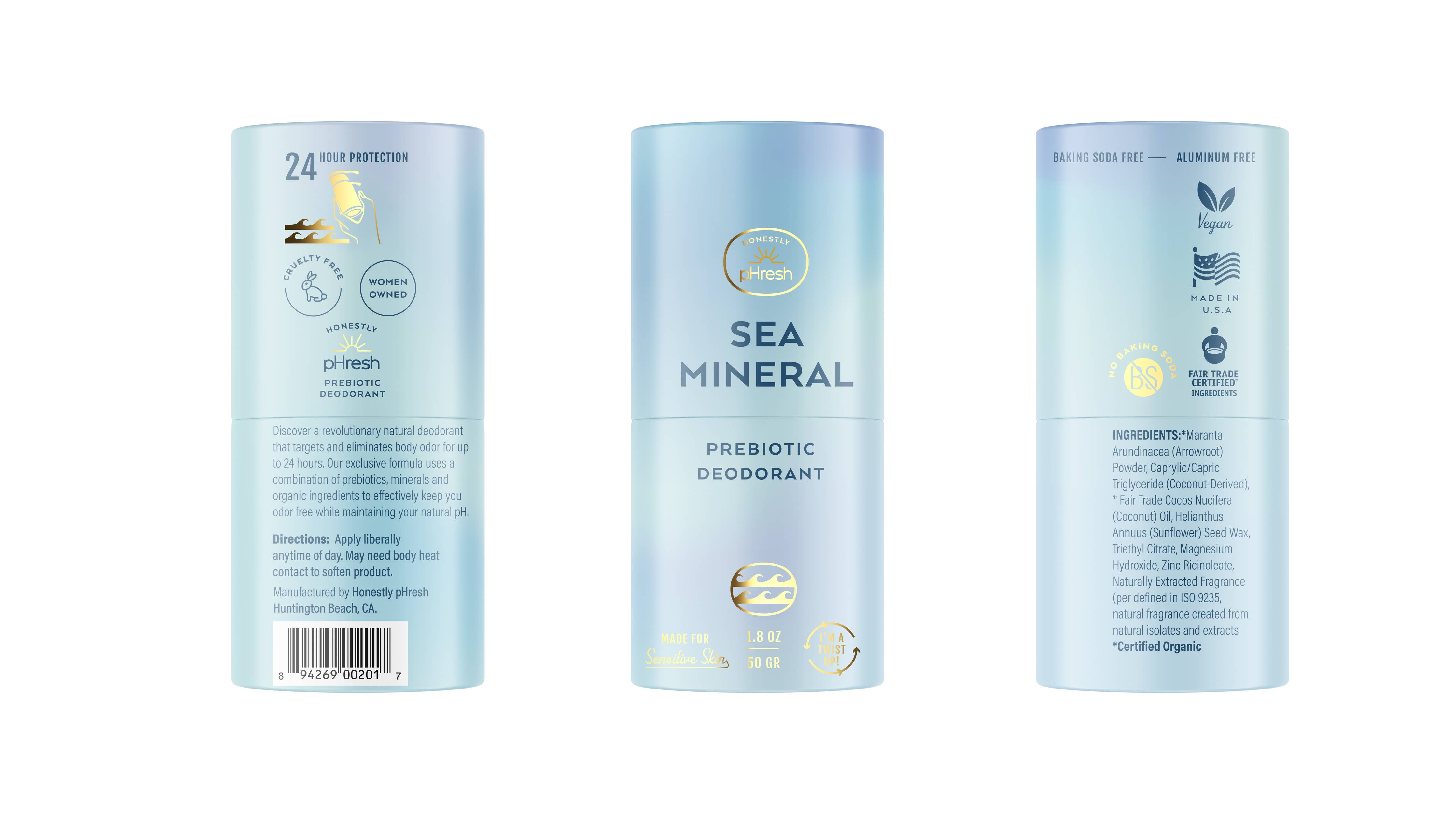 Sea Mineral Paper Twist Up Deodorant in-use lifestyle photo