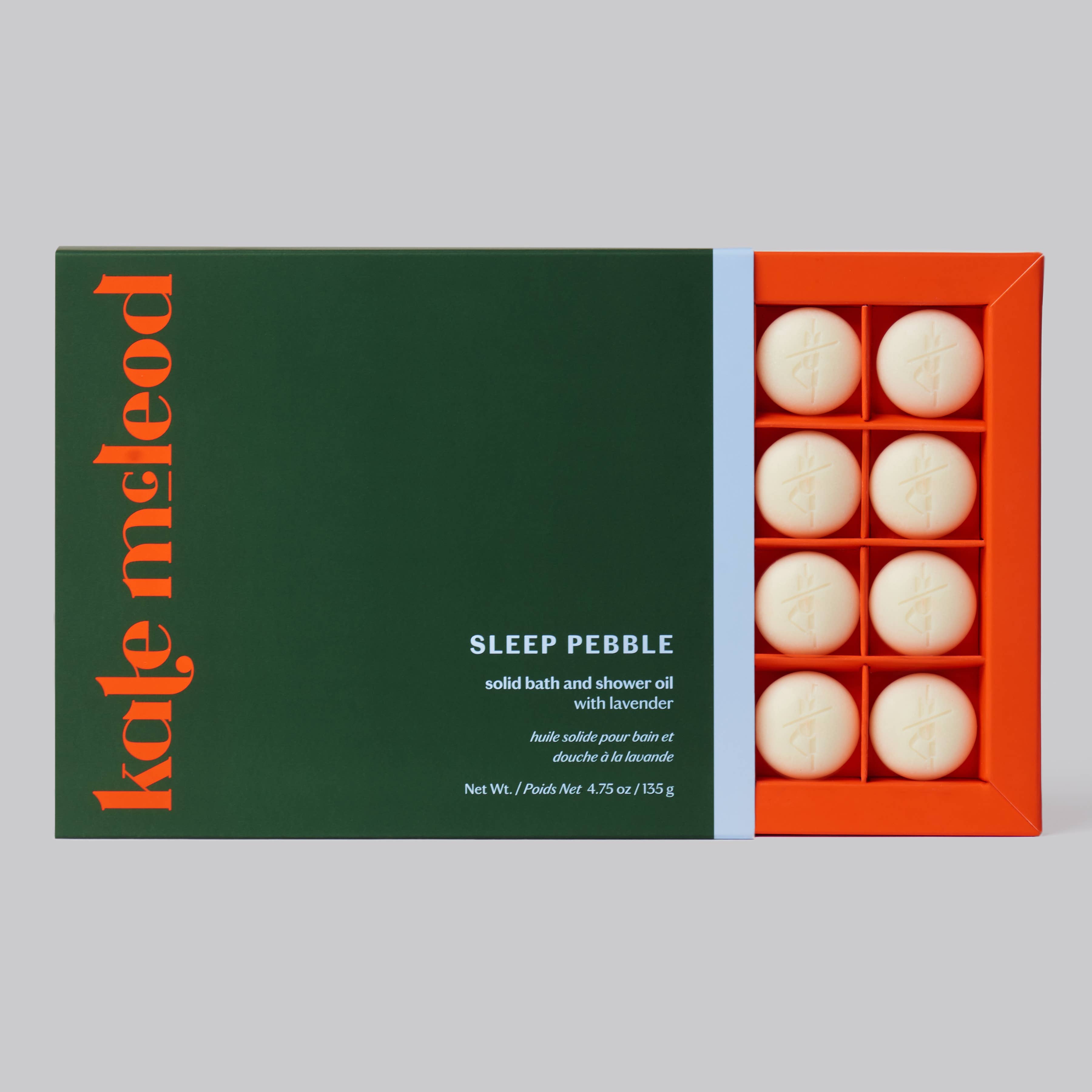 Sleep Pebble Deep Moisturizing Solid Bath and Shower Oil product view, calming solid oil bar