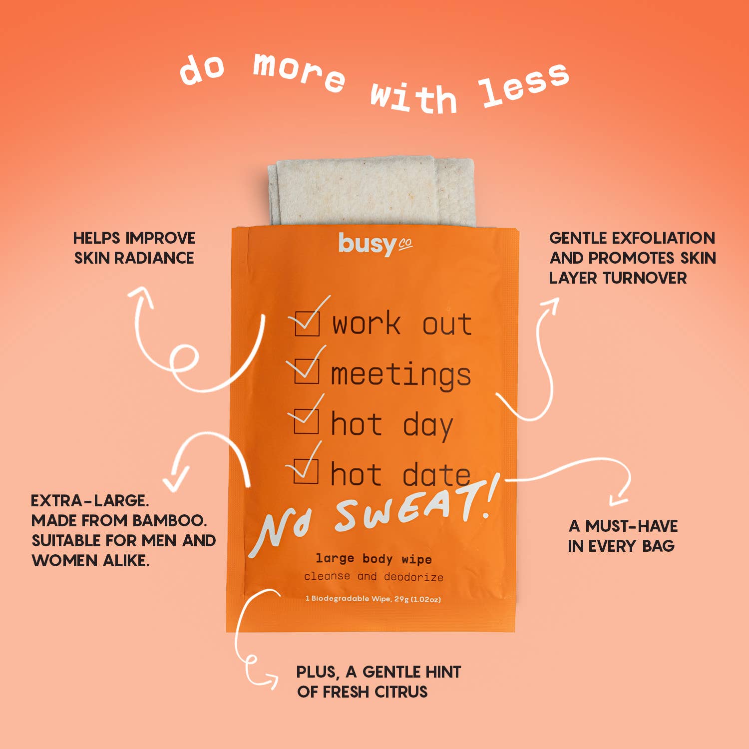 Refresh XL Body Wipes lifestyle use personal care