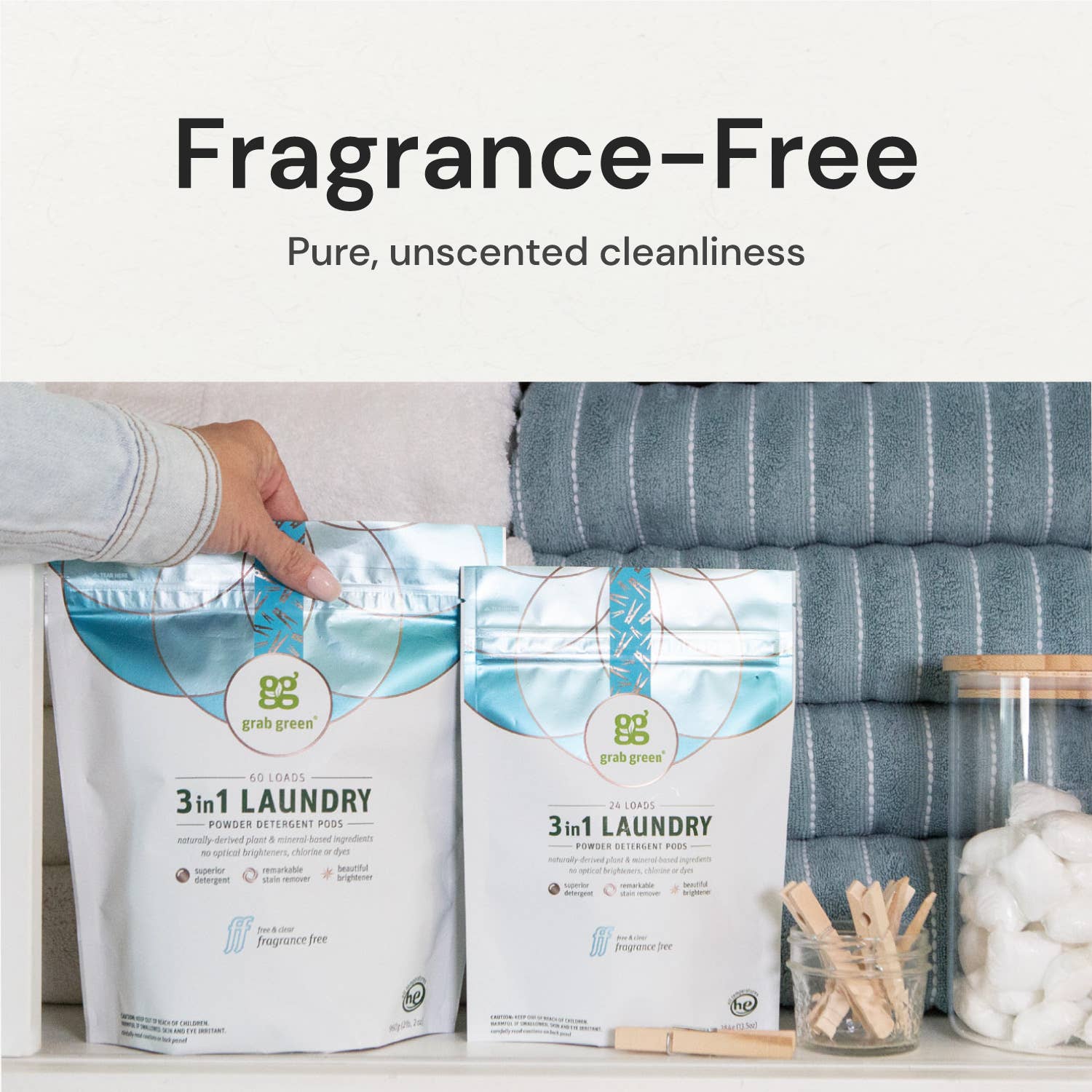 3 in 1 Laundry Detergent Pods - Free Living Co