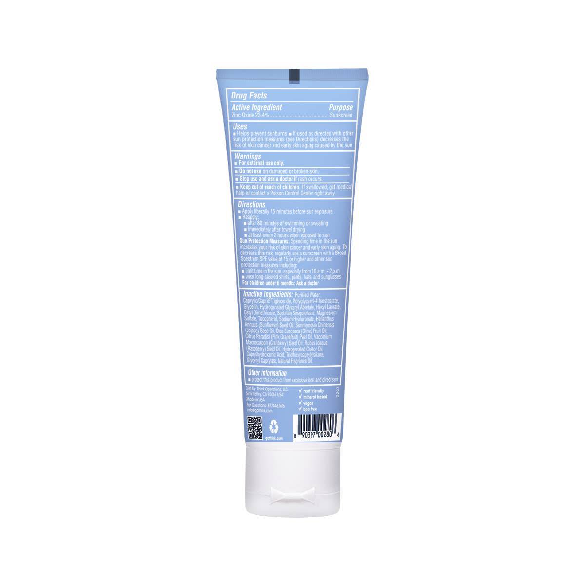 Thinksport Sunscreen Spf 50+ - Free Living Co