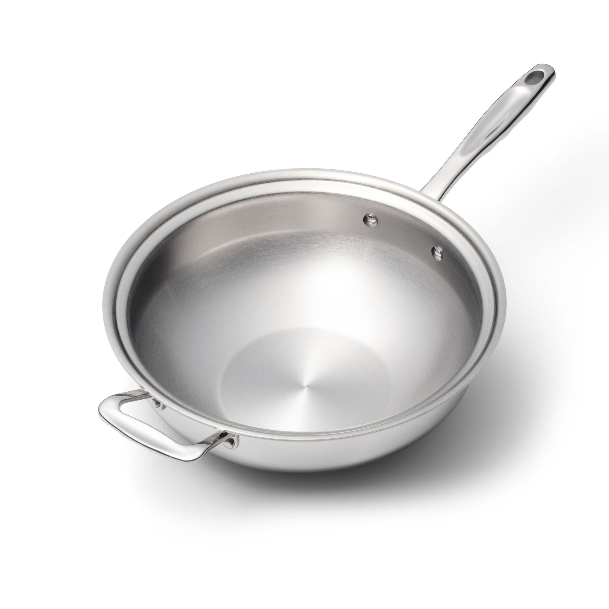 5 Quart Stainless - Steel Wok - Free Living Co