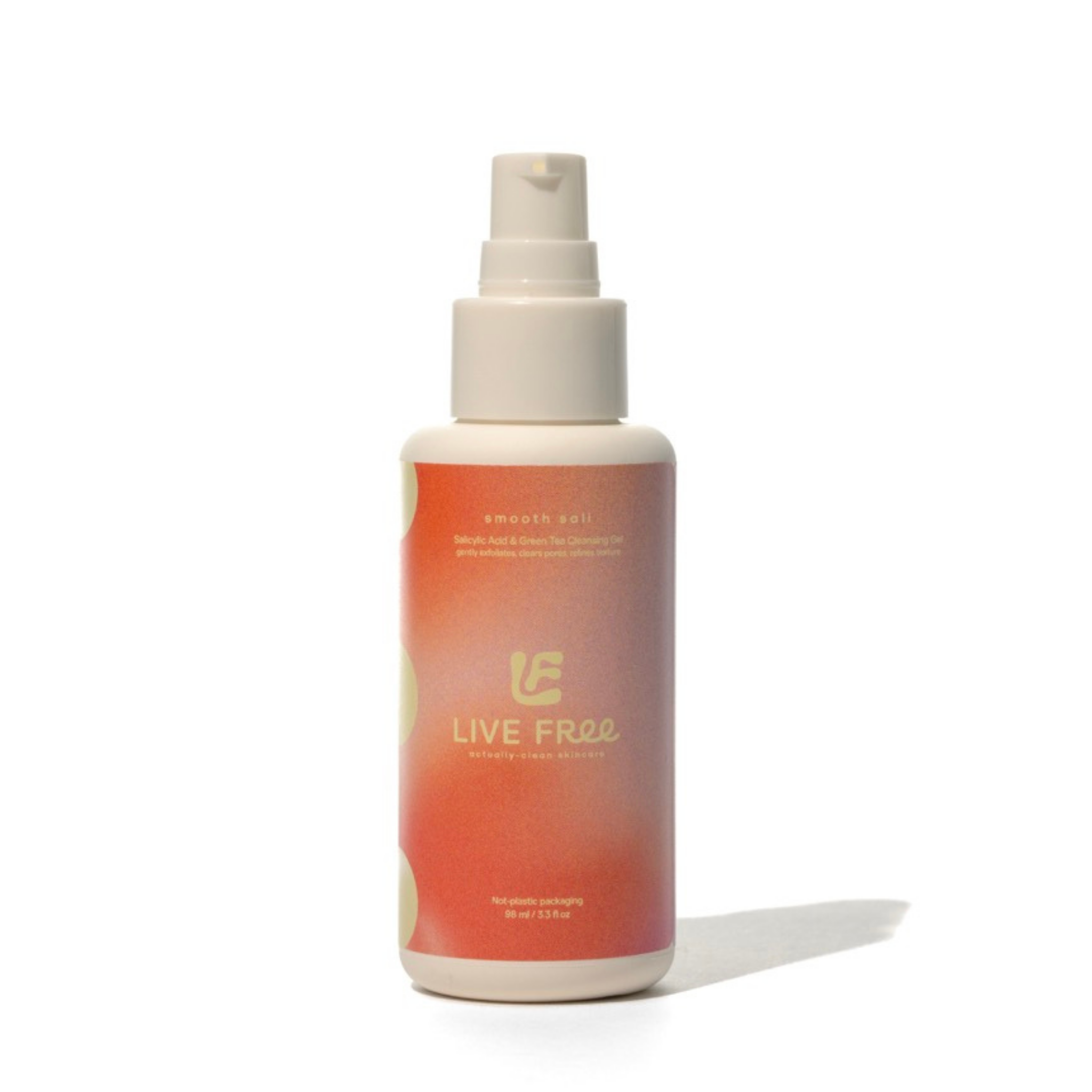 Smooth Sali Gentle Salicylic Acid Cleanser product front view, blemish cleanser for sensitive skin