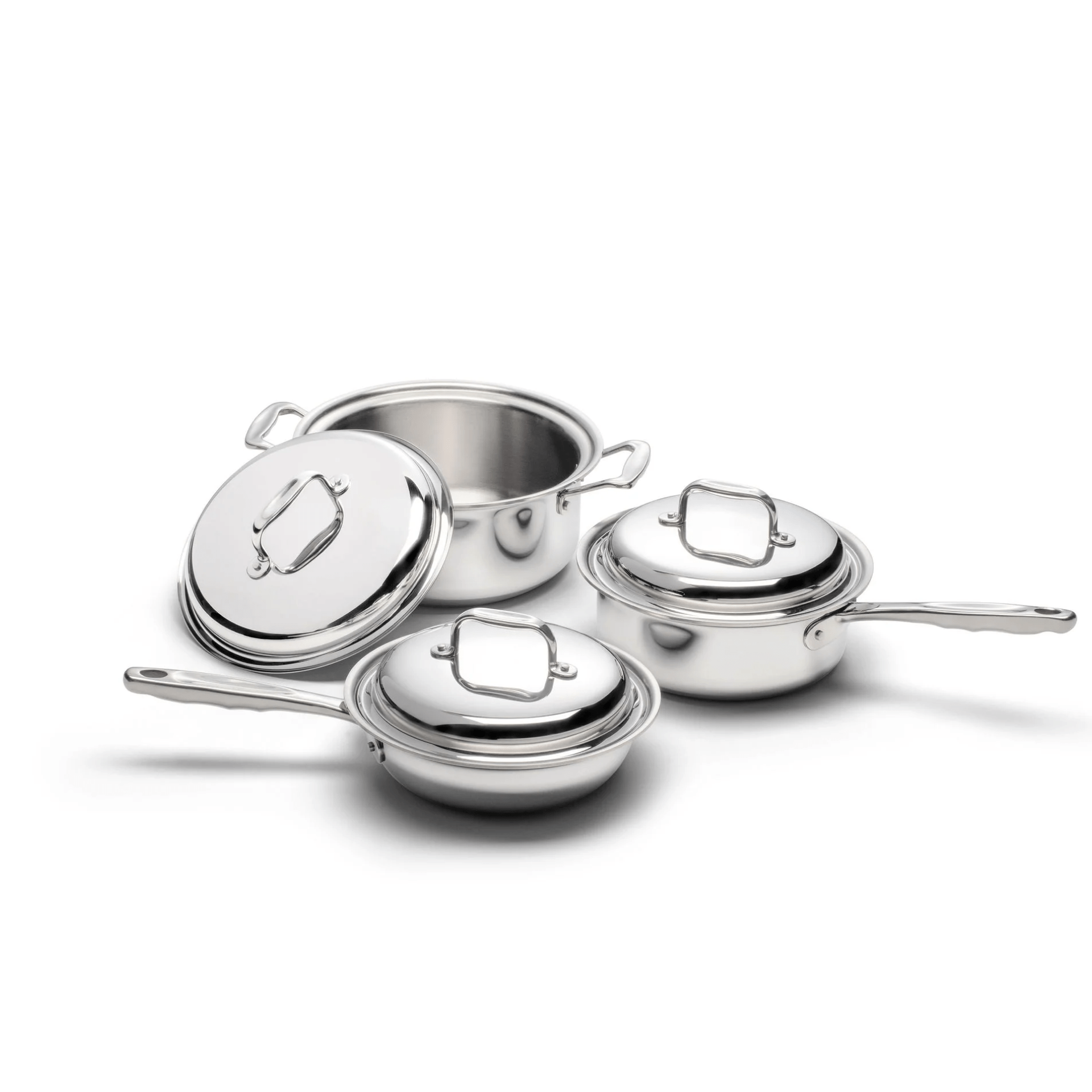 6 Piece Stainless Steel Cookware Set - Free Living Co