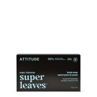 Men Super Leaves Bar Body Soap alternate variant packaging - eco-friendly men's body bar with plant extracts