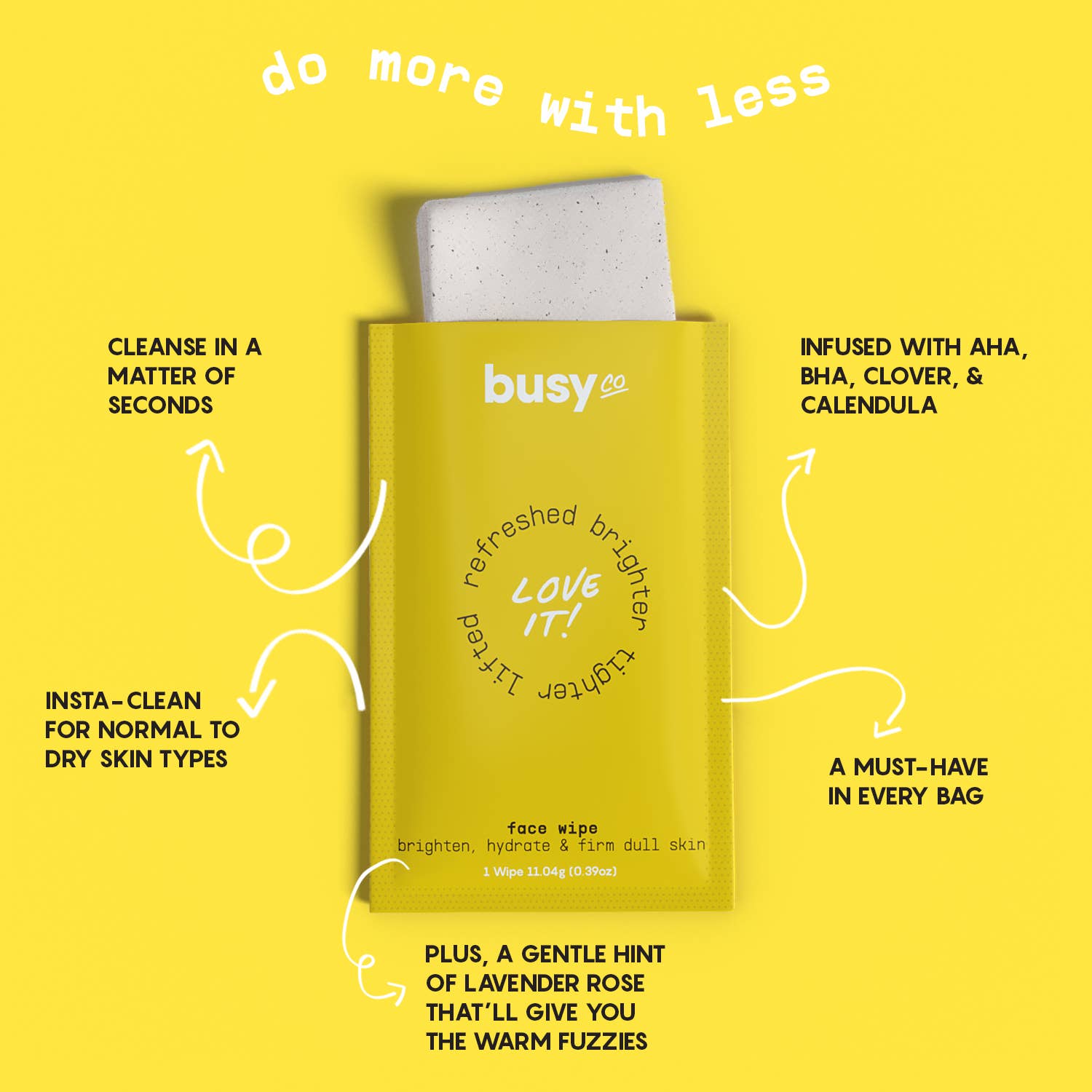 Glow Face Wipes with Hyaluronic Acid & Vitamin C