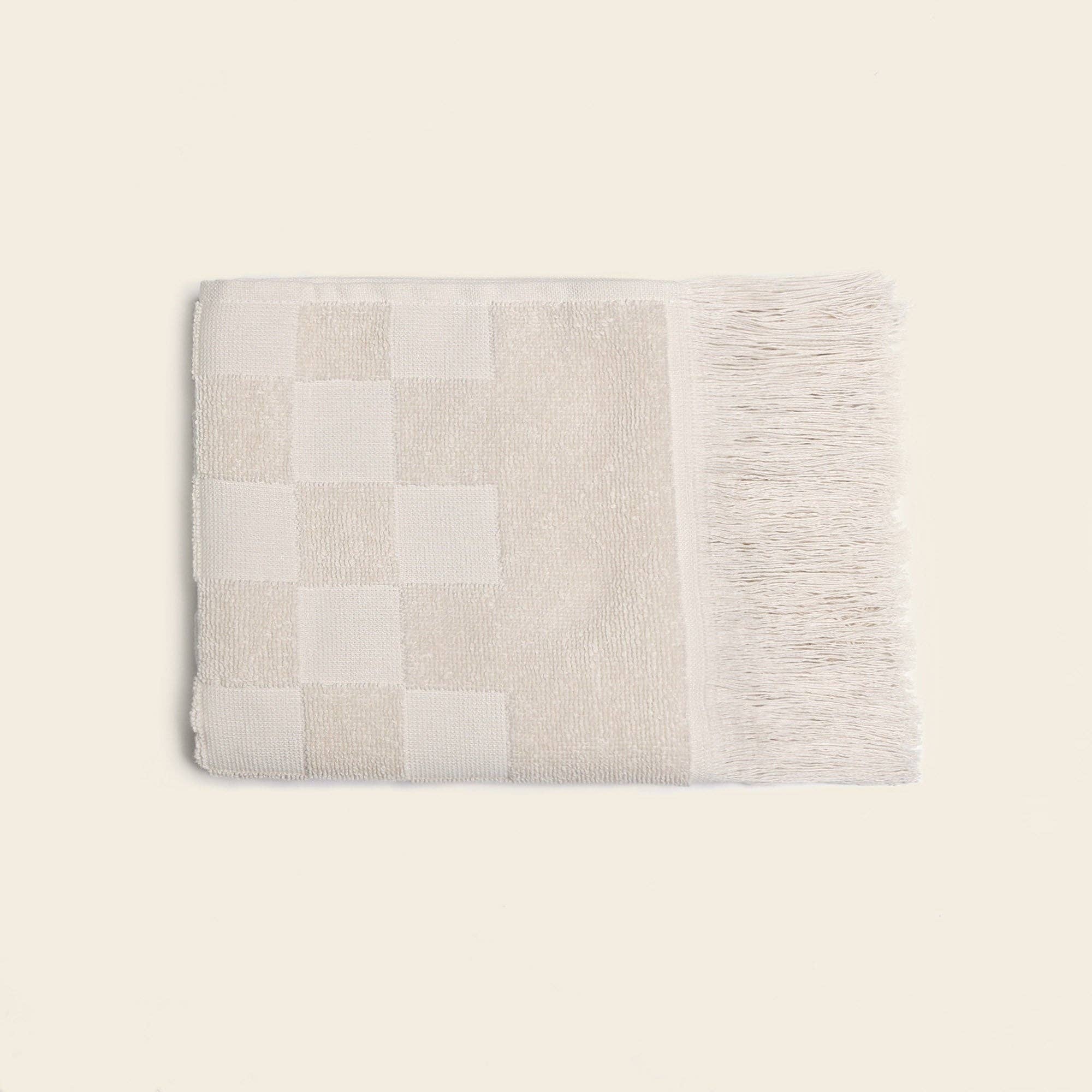 Organic Checkered Hand Towel