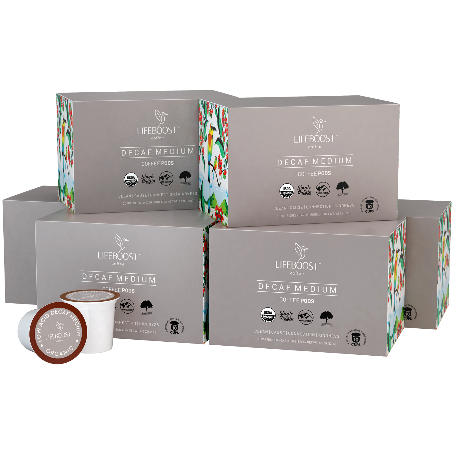 Medium Roast Decaf Coffee Pods