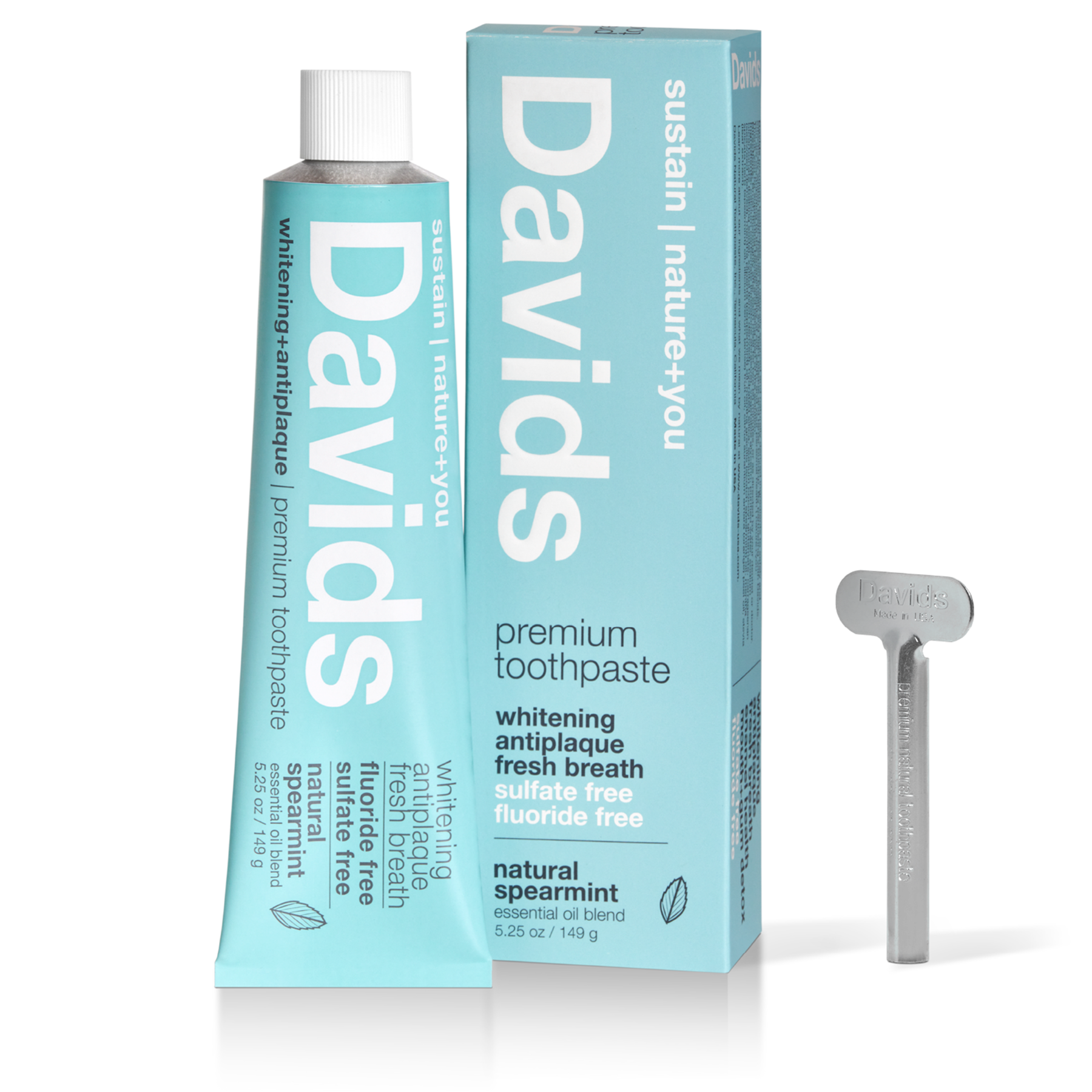 Davids premium toothpaste / spearmint