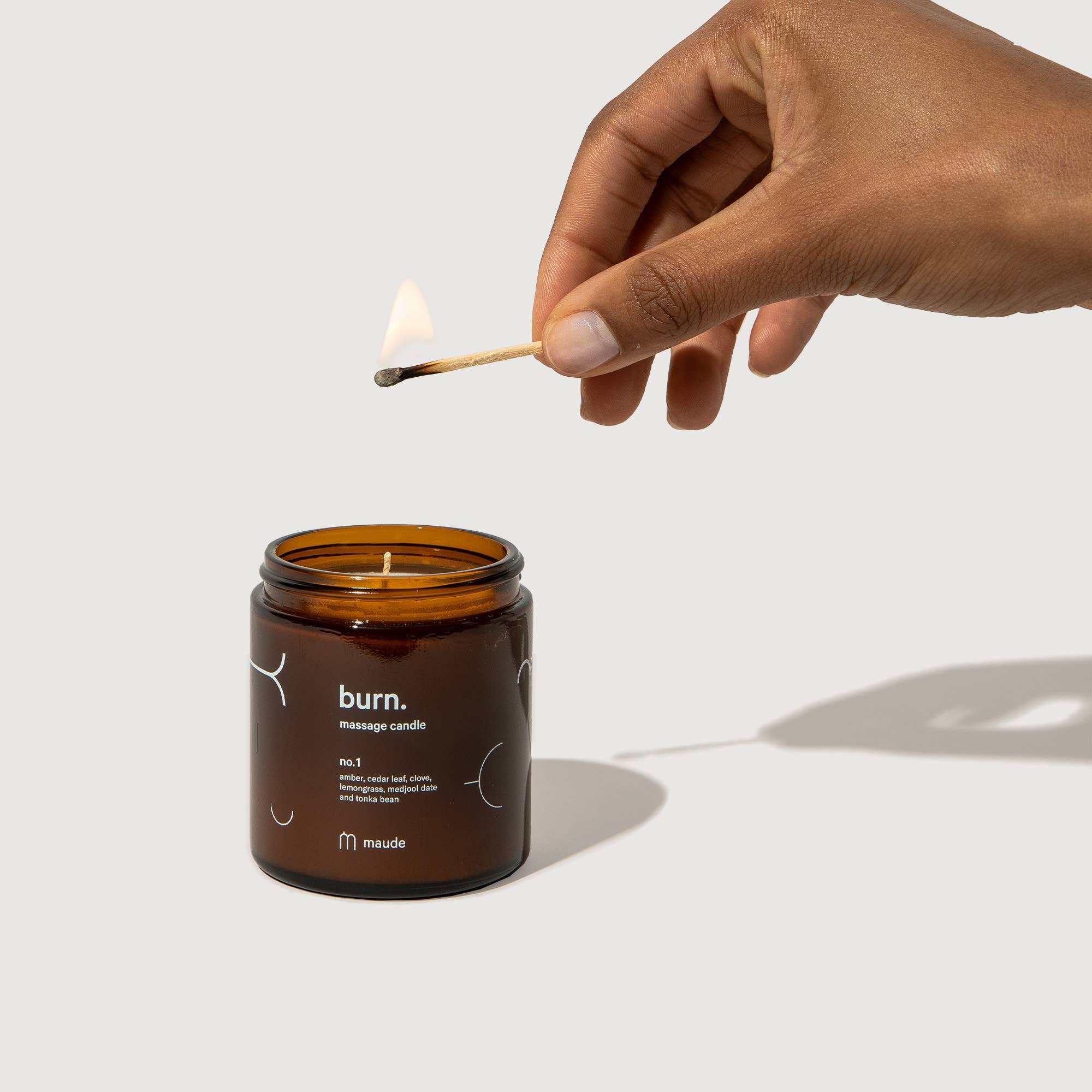 Burn no. 1 - skin-softening massage candle
