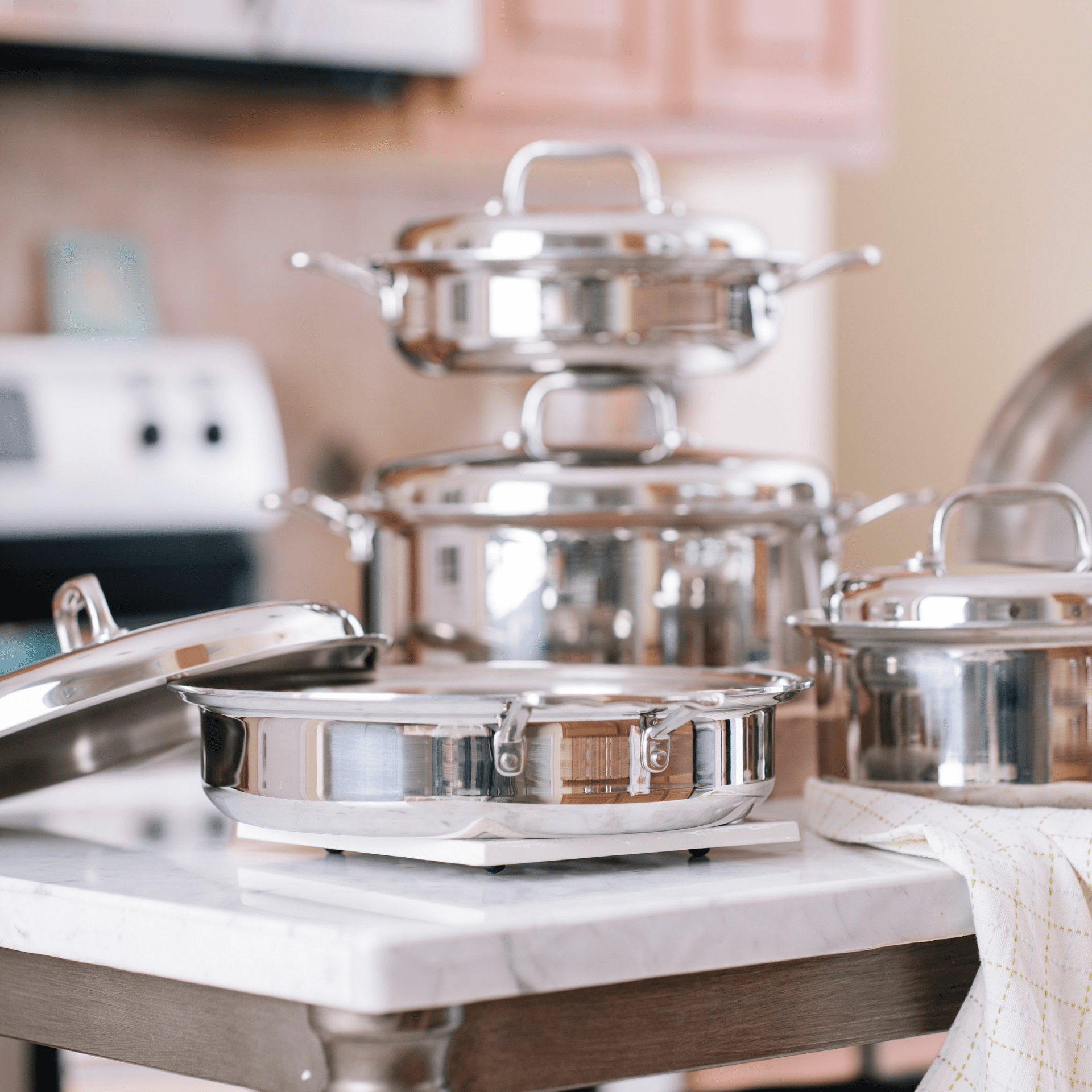 9 Piece Stainless Steel Cookware Set - Free Living Co
