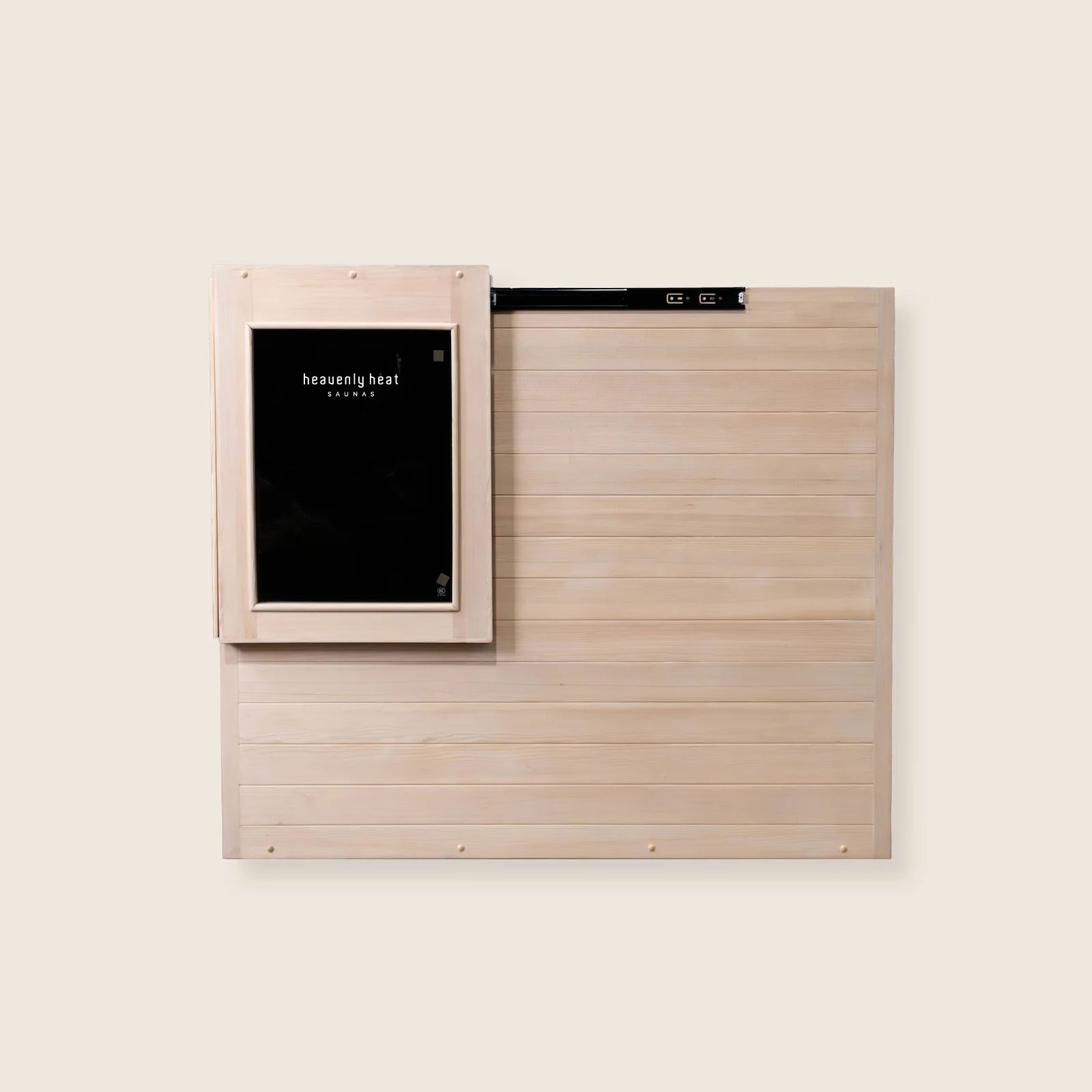 Box Infrared Sauna compact size front view with new logo