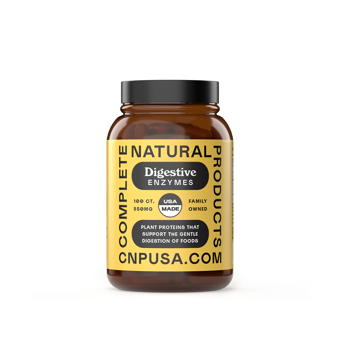 Digestive Enzymes Capsules 2025 front bottle label broad spectrum formula