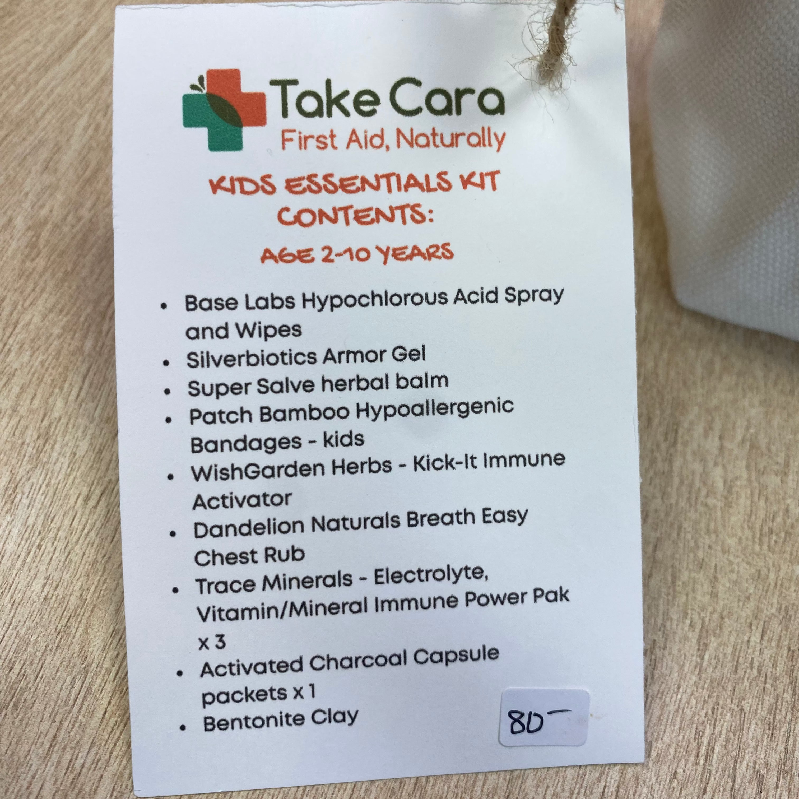 Take Cara - Homeopathic First Aid - Kid Essentials Kit