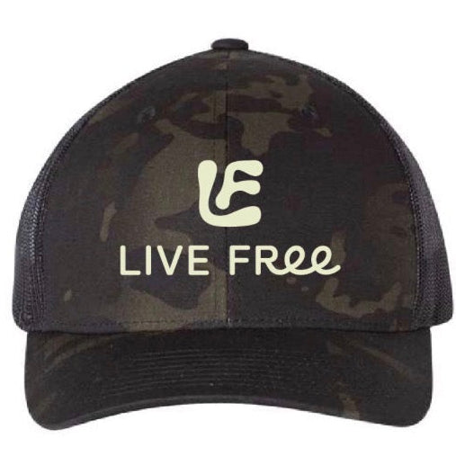 Live Free - Dark Camo Hat
