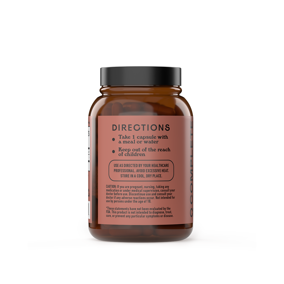 L-Theanine Capsules directions of use panel