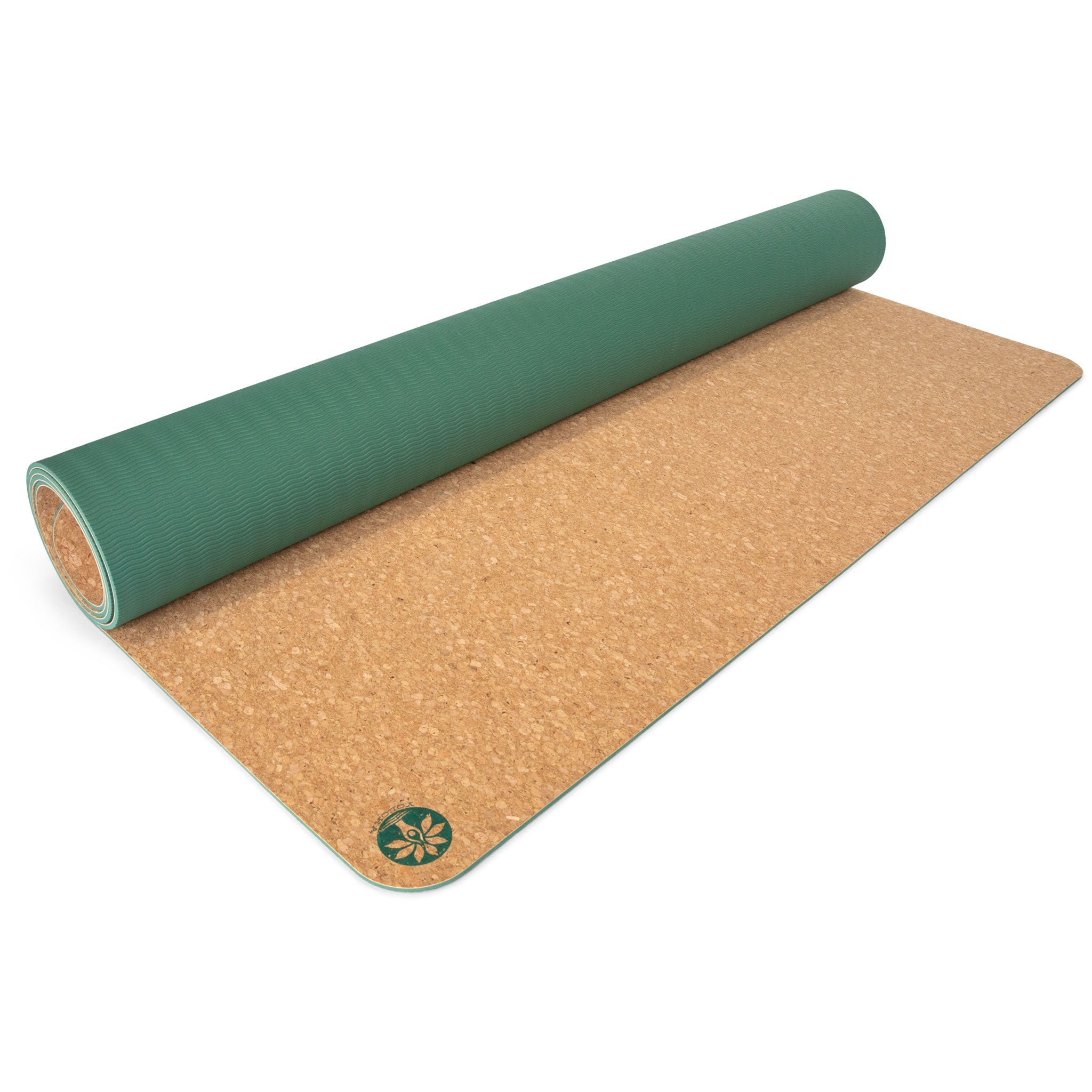 Nomad XL Cork Yoga Mat with plant foam base - extra large natural cork surface for yoga practice