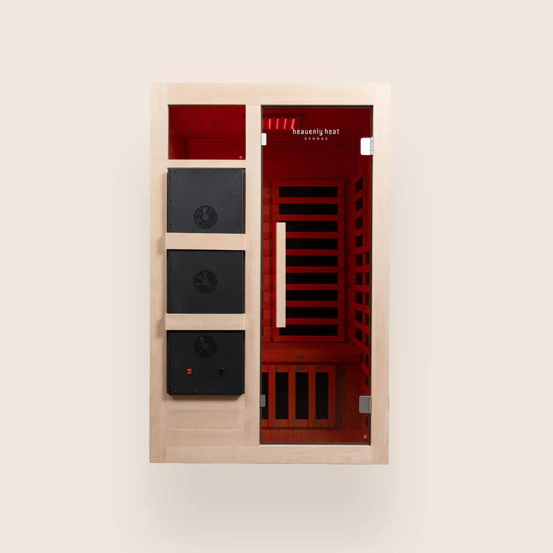 2 Person Near Far Infrared Red Light Sauna front photo new logo