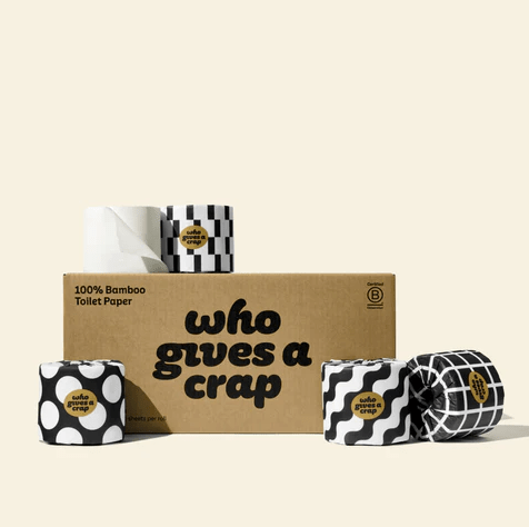 100% Recycled Toilet Paper | Eco Friendly | 24 Double Length Premium Rolls | 385 Sheets/Roll | 2 Ply | Who Gives A Crap