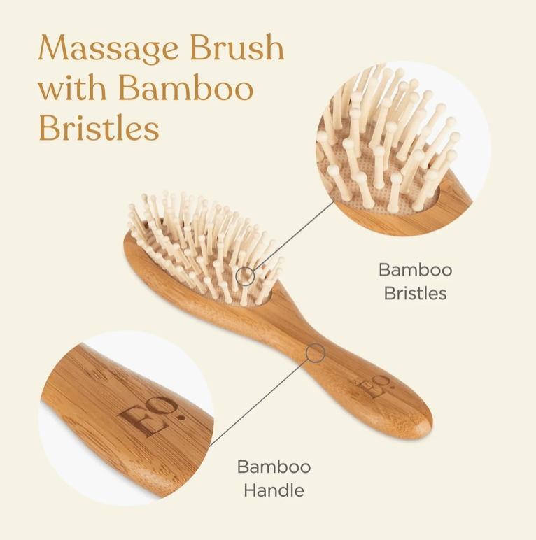 3-Piece Bamboo Brush & Comb Set - Free Living Co