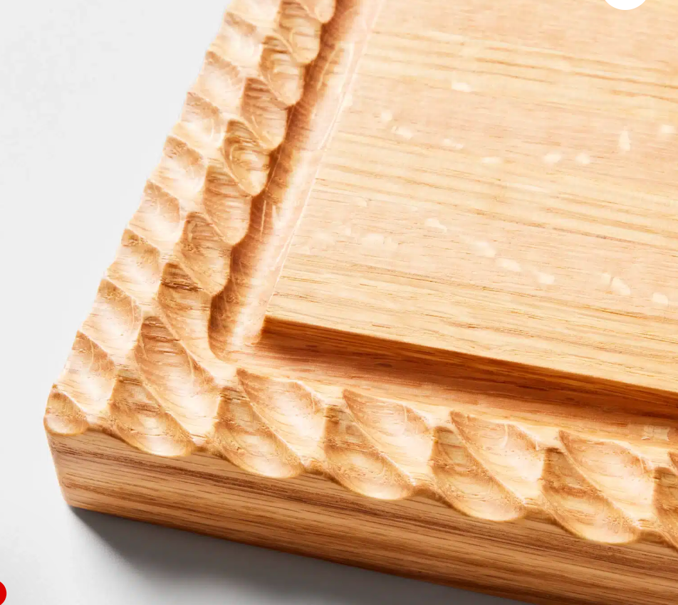 Hand Crafted Red Oak Serving Board