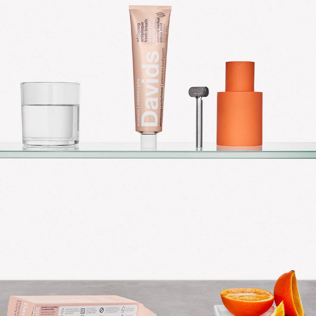 Davids premium toothpaste / herbal citrus peppermint