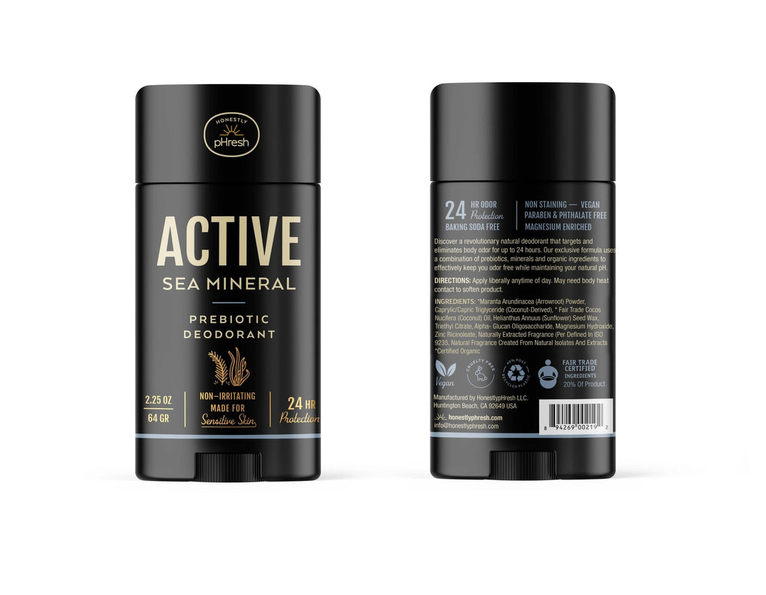 Active Sea Mineral Deodorant - Free Living Co