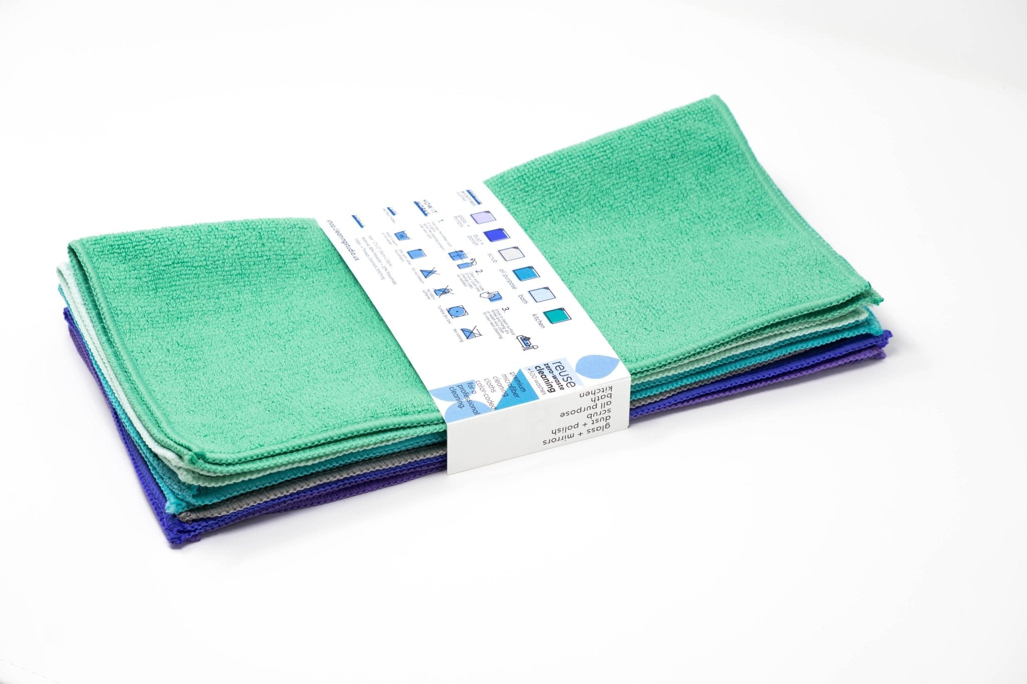 All Purpose Microfiber Cleaning Cloths - Free Living Co