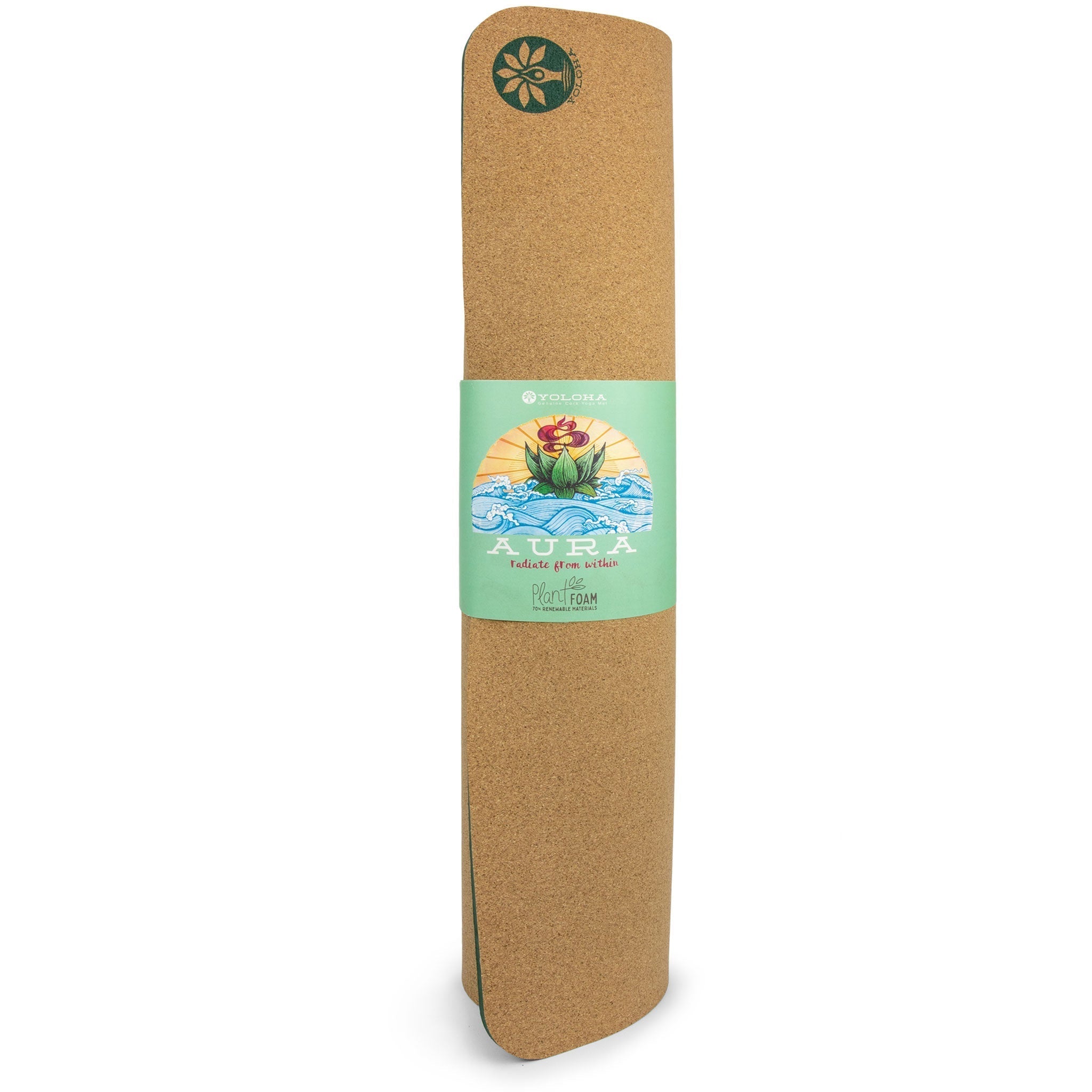 Aura Cork Yoga Mat - Free Living Co