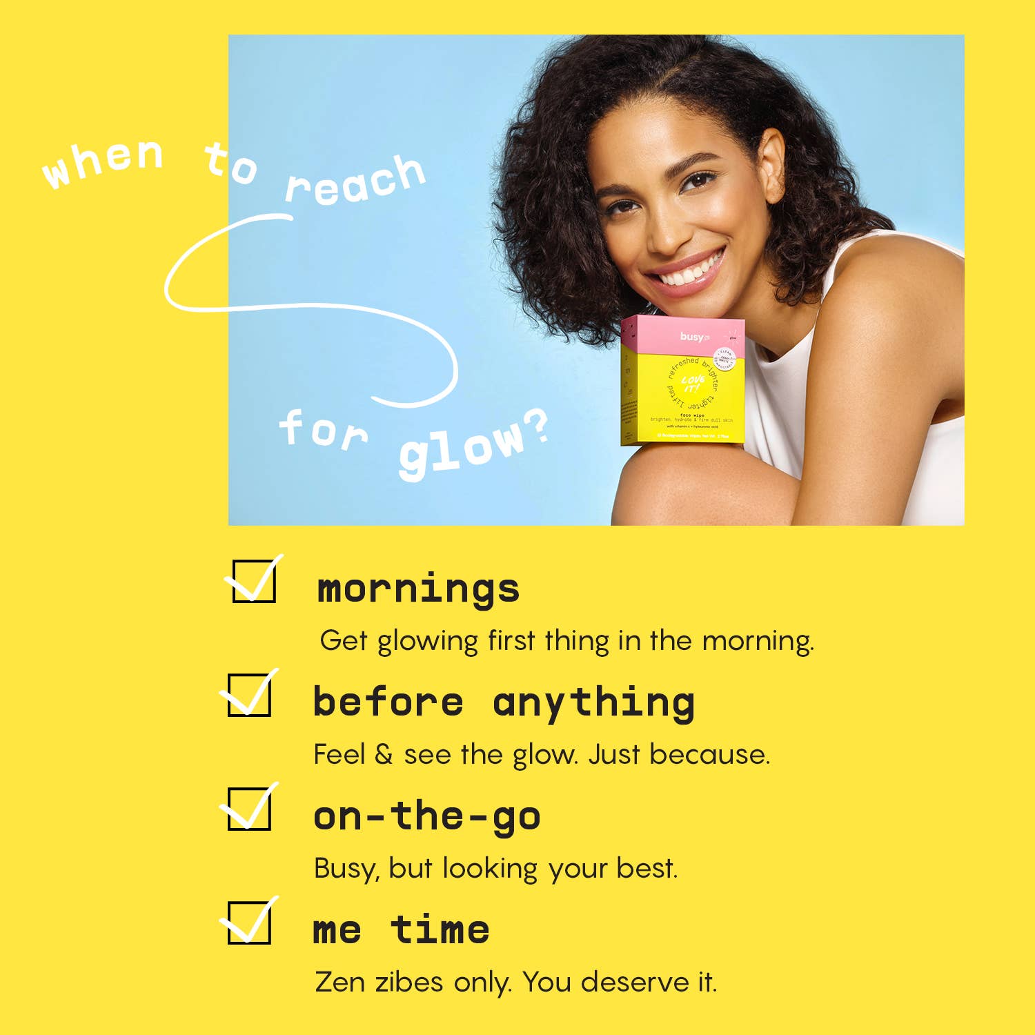 Glow Face Wipes with Hyaluronic Acid & Vitamin C