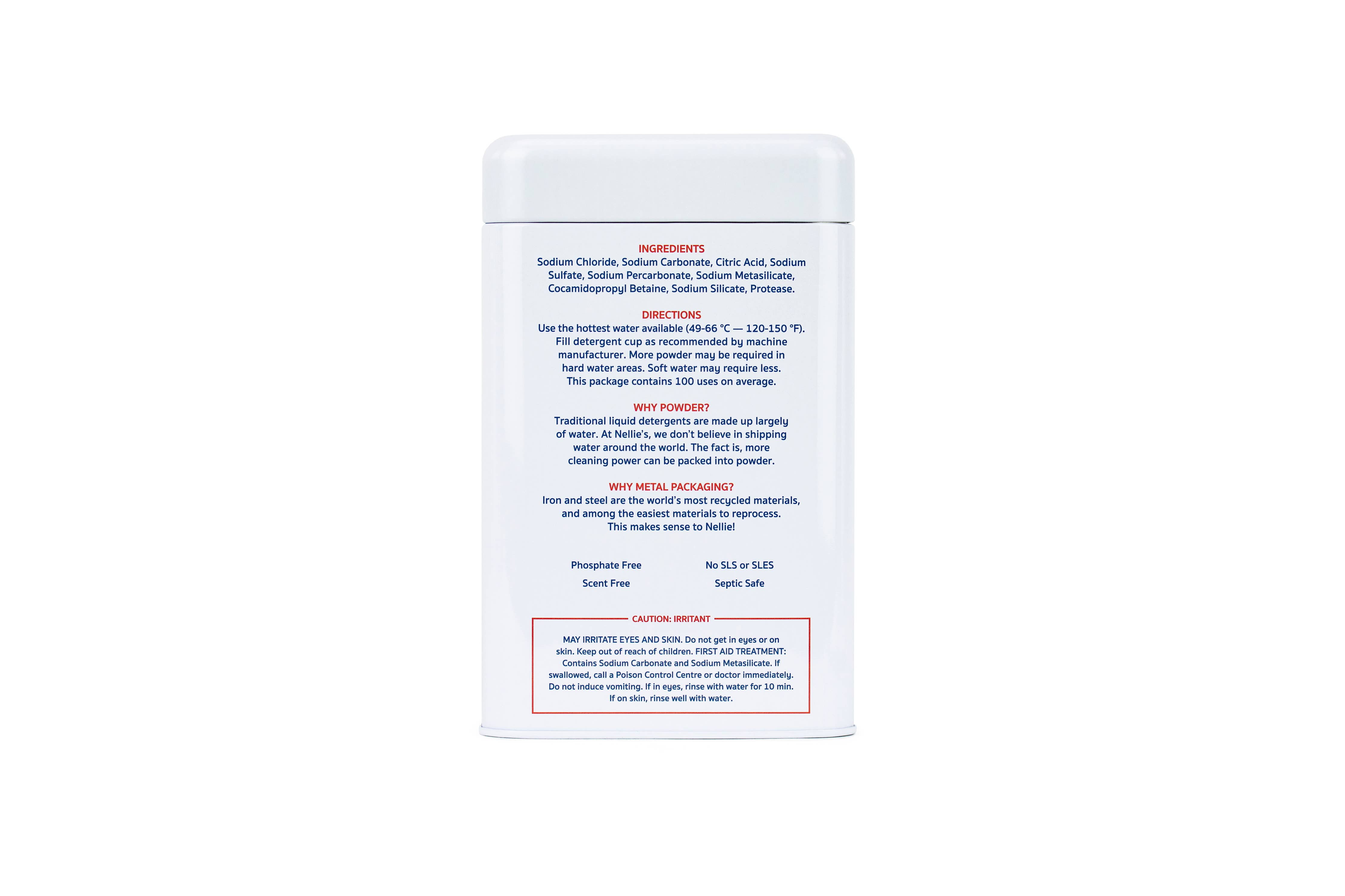 Dishwasher Powder - 100 Scoop Tin