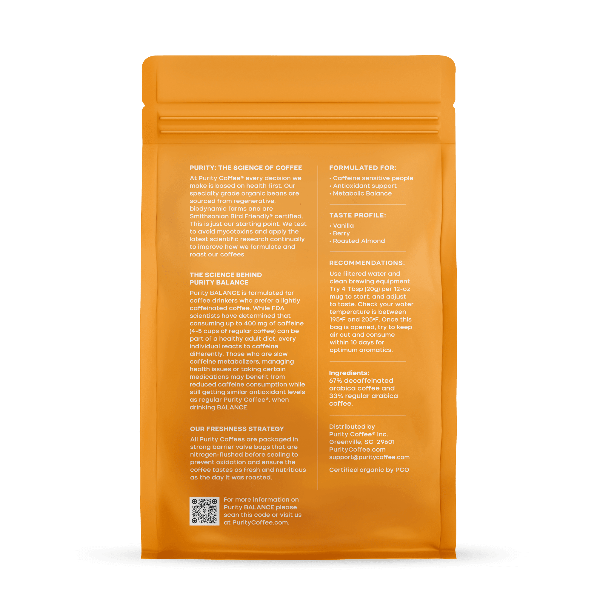 BALANCE: ²/₃ Decaf Ground Coffee - Free Living Co