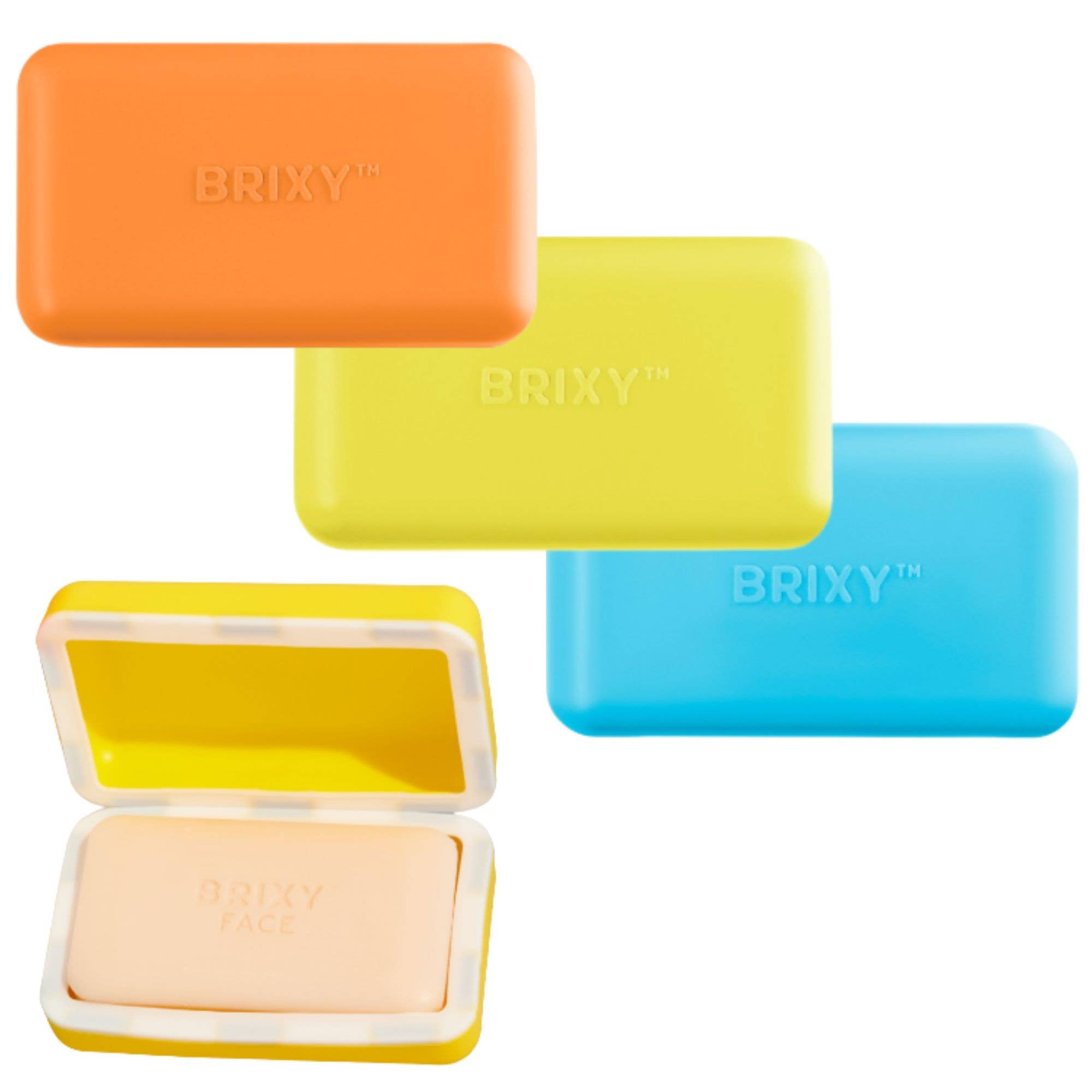 Beauty Bar Travel Case Set | 3 Containers + Cotton Mesh Bag - Free Living Co