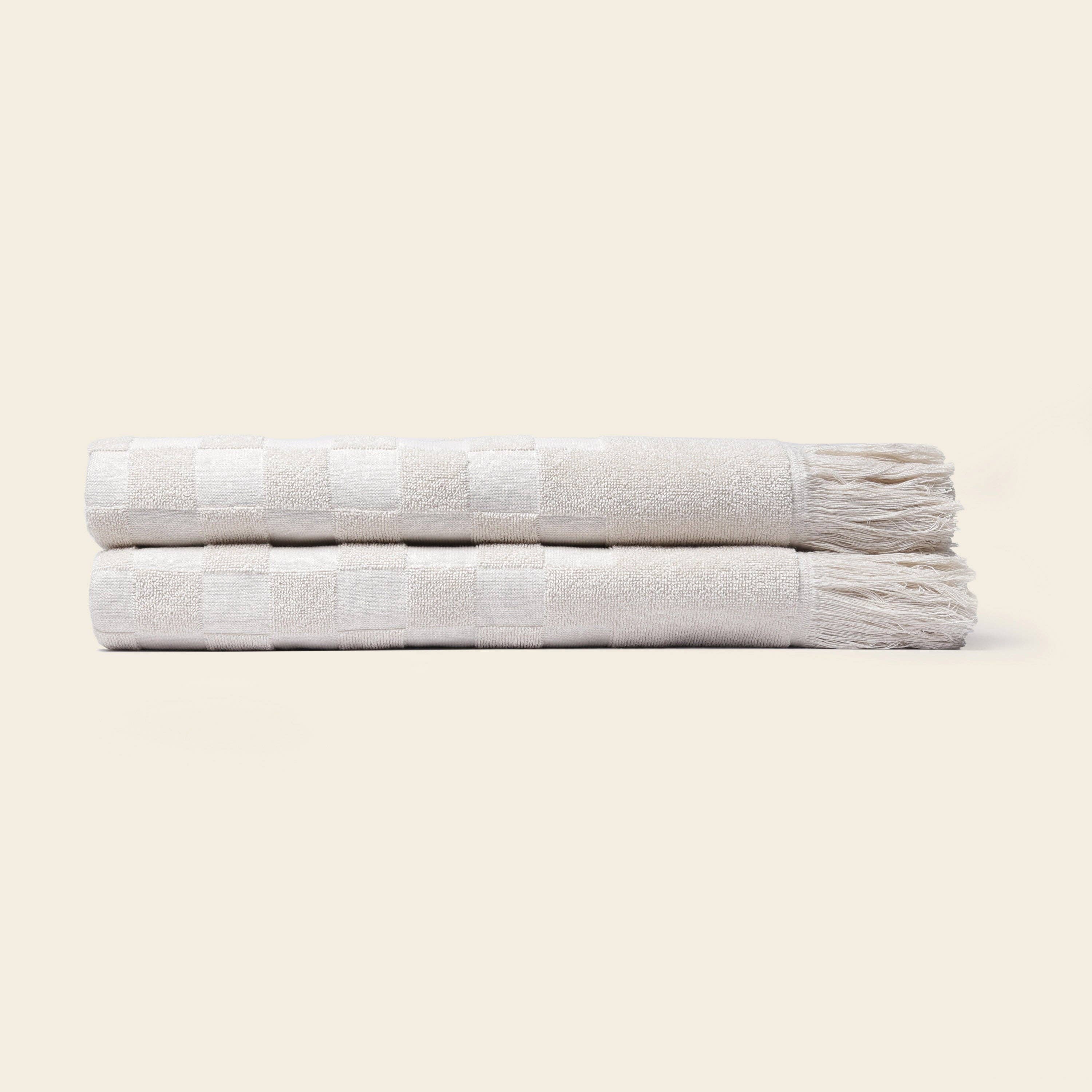 Organic Poolside Checkered Beach Towel