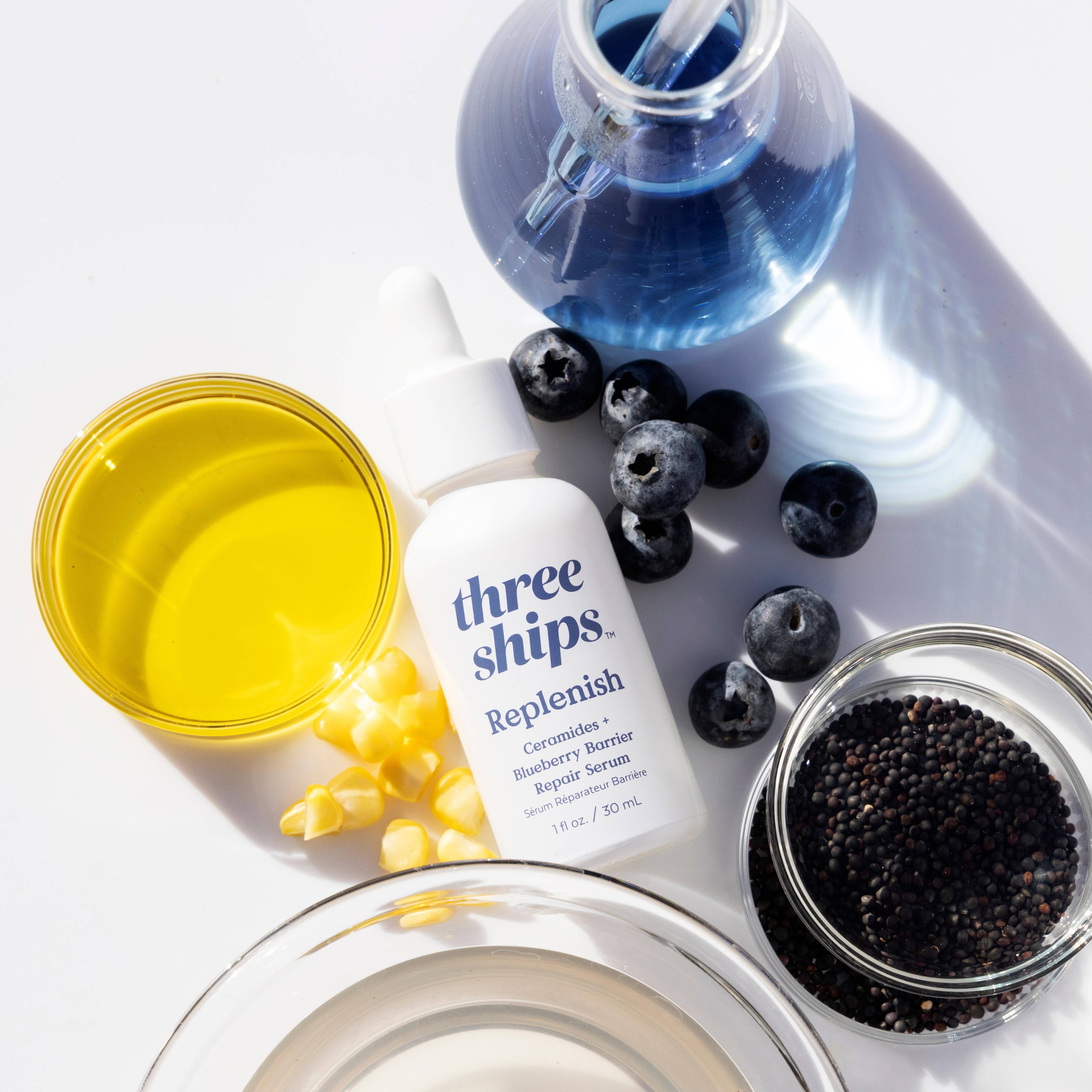Replenish Ceramides + Blueberry Barrier Repair Serum - Free Living Co