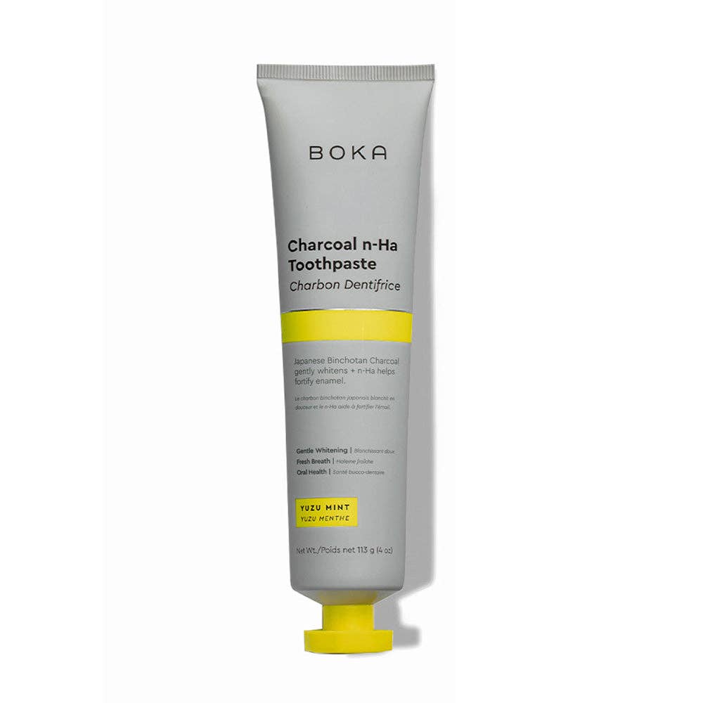 Charcoal Yuzu Mint Whitening n - Ha Toothpaste - Free Living Co