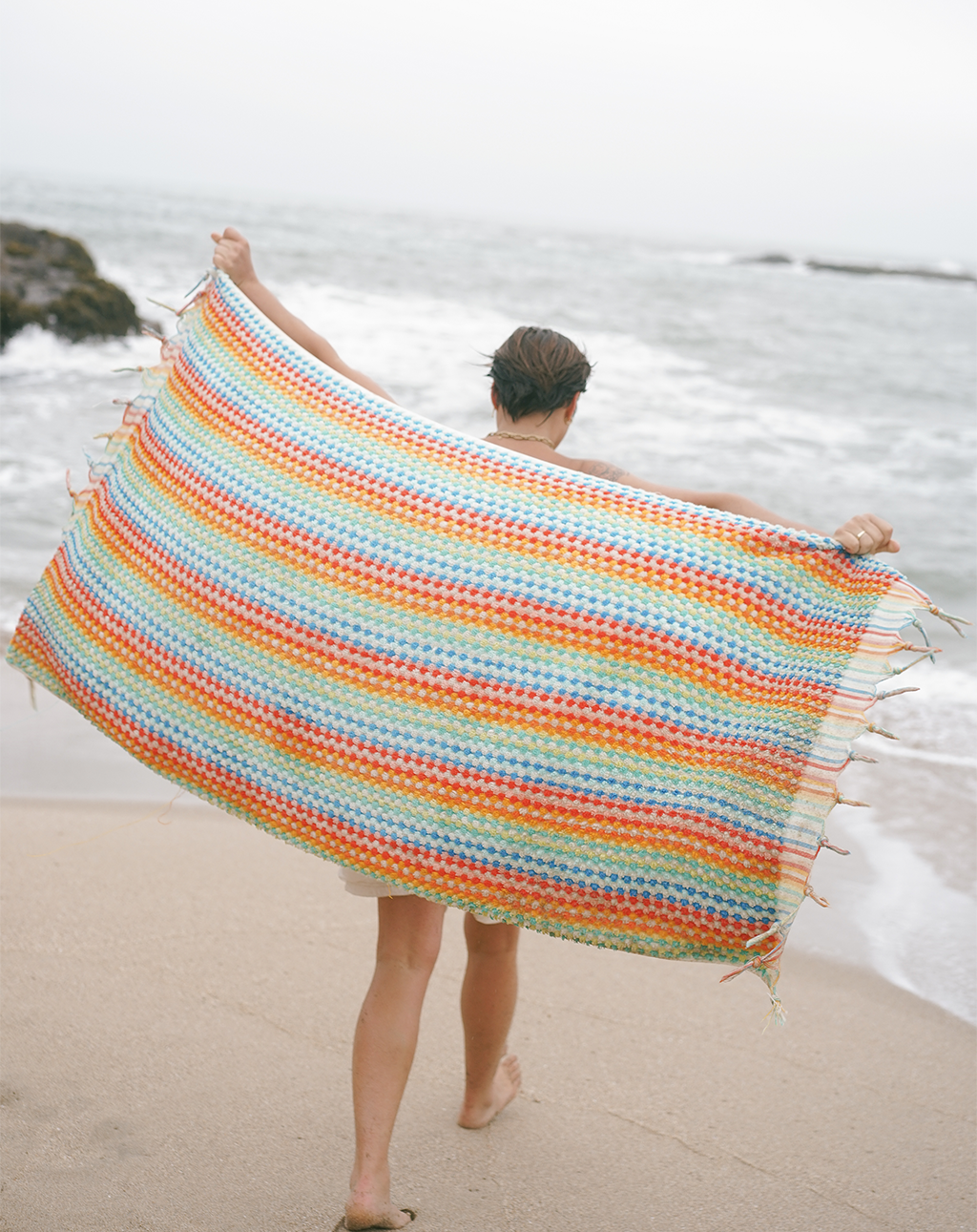 Organic Cosmic Rainbow Towel