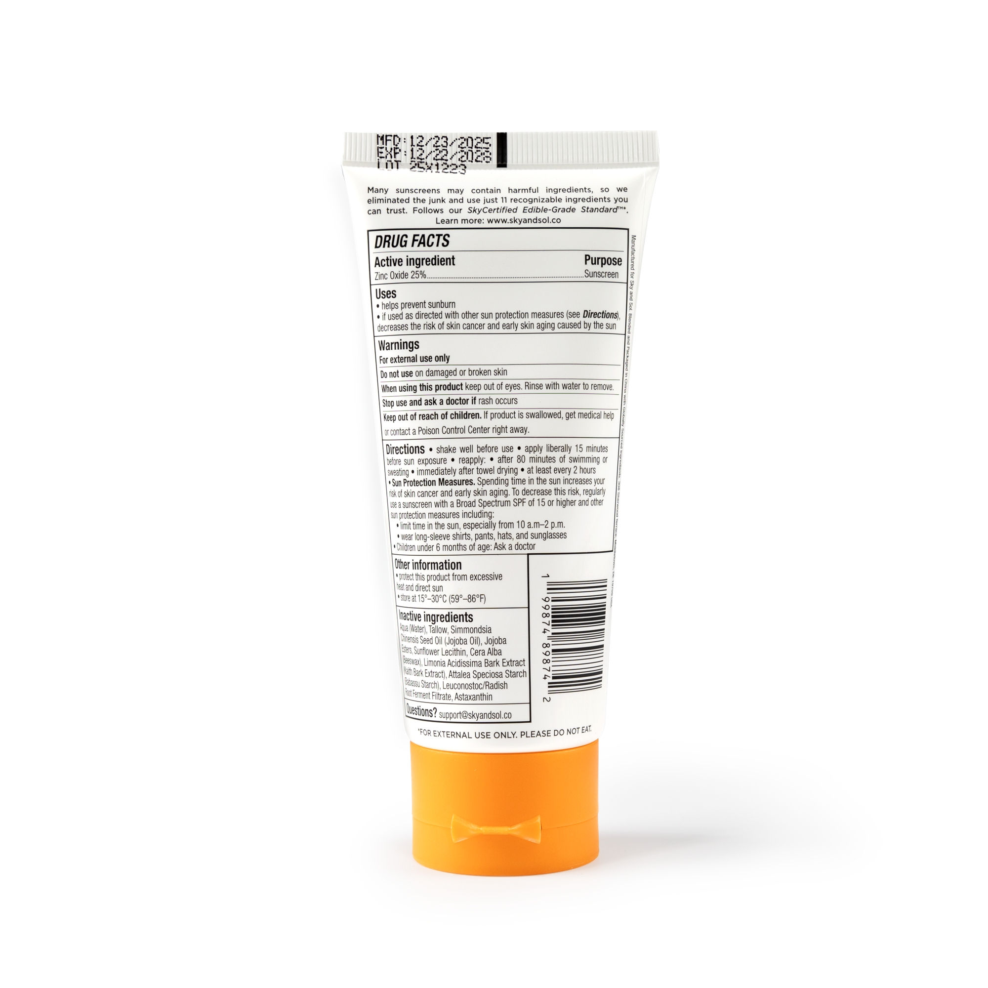 Sky and Sol Kids Babies Sunscreen secondary product view
