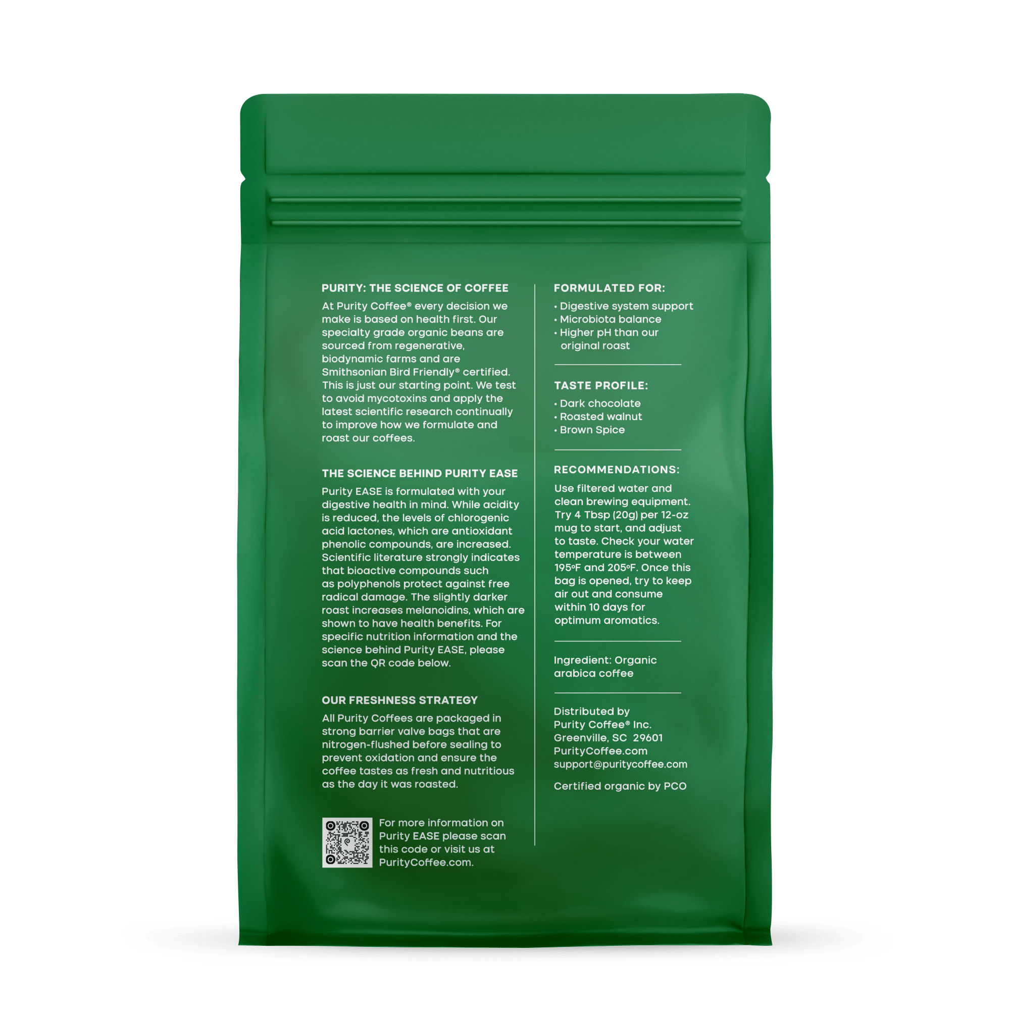 EASE: Dark Roast Ground Coffee - Free Living Co