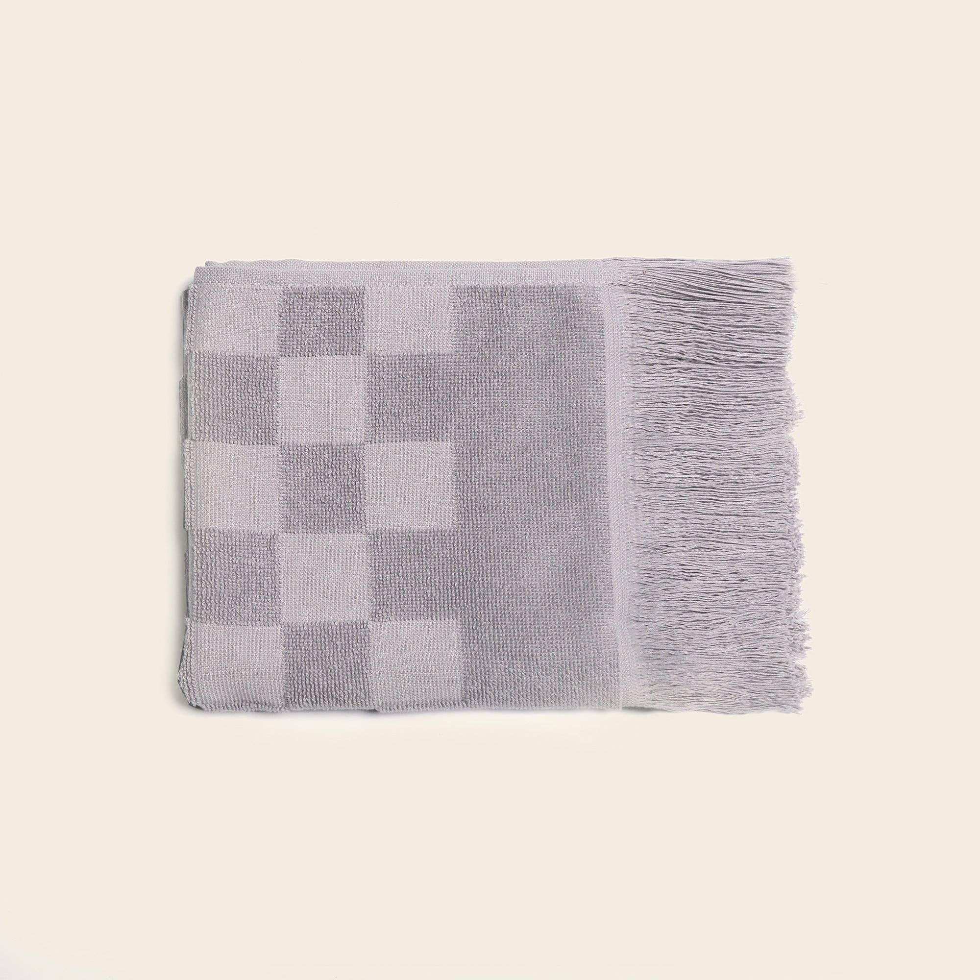 Organic Checkered Hand Towel