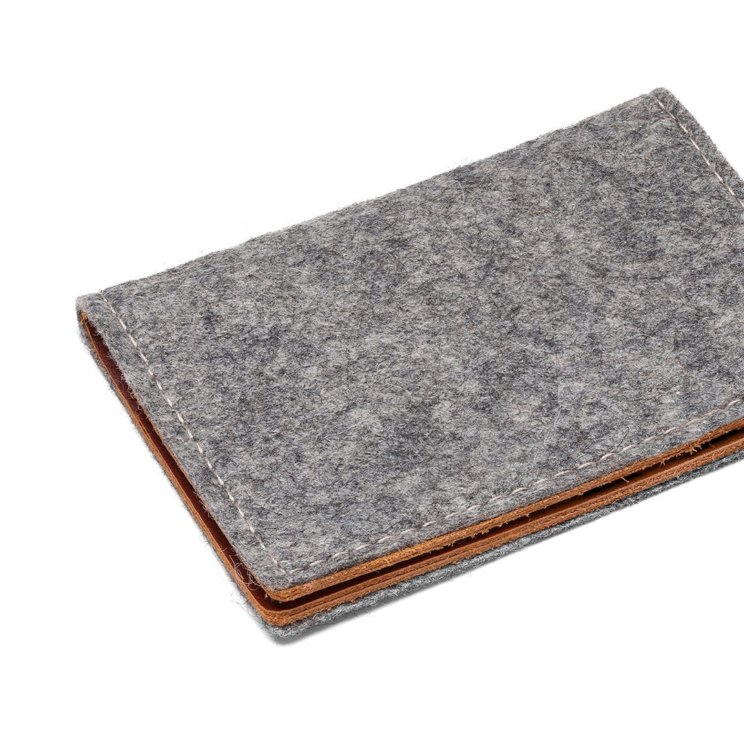 Felt and Leather Bifold Wallet - Free Living Co