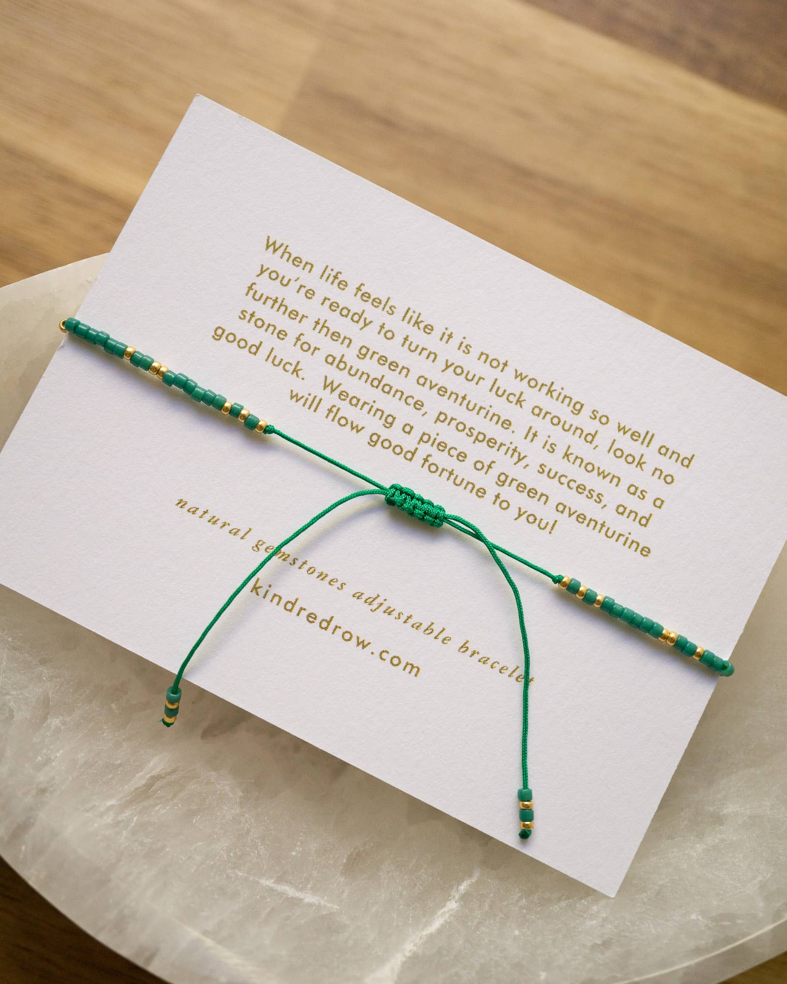 Green Aventurine Healing Gemstone Stacking Bracelet - Free Living Co