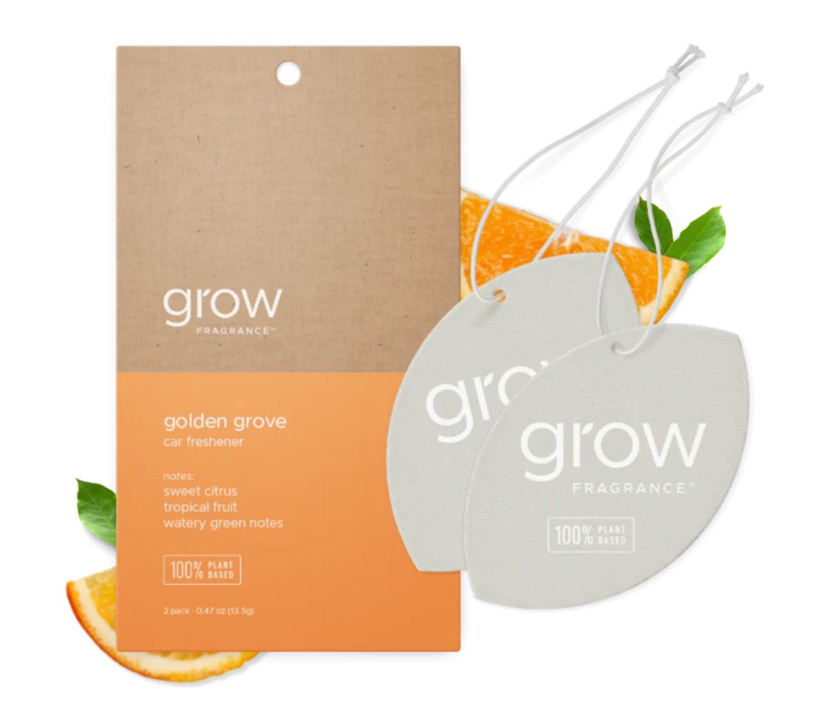 Grow Fragrance Car Freshener - Golden Grove - Free Living Co