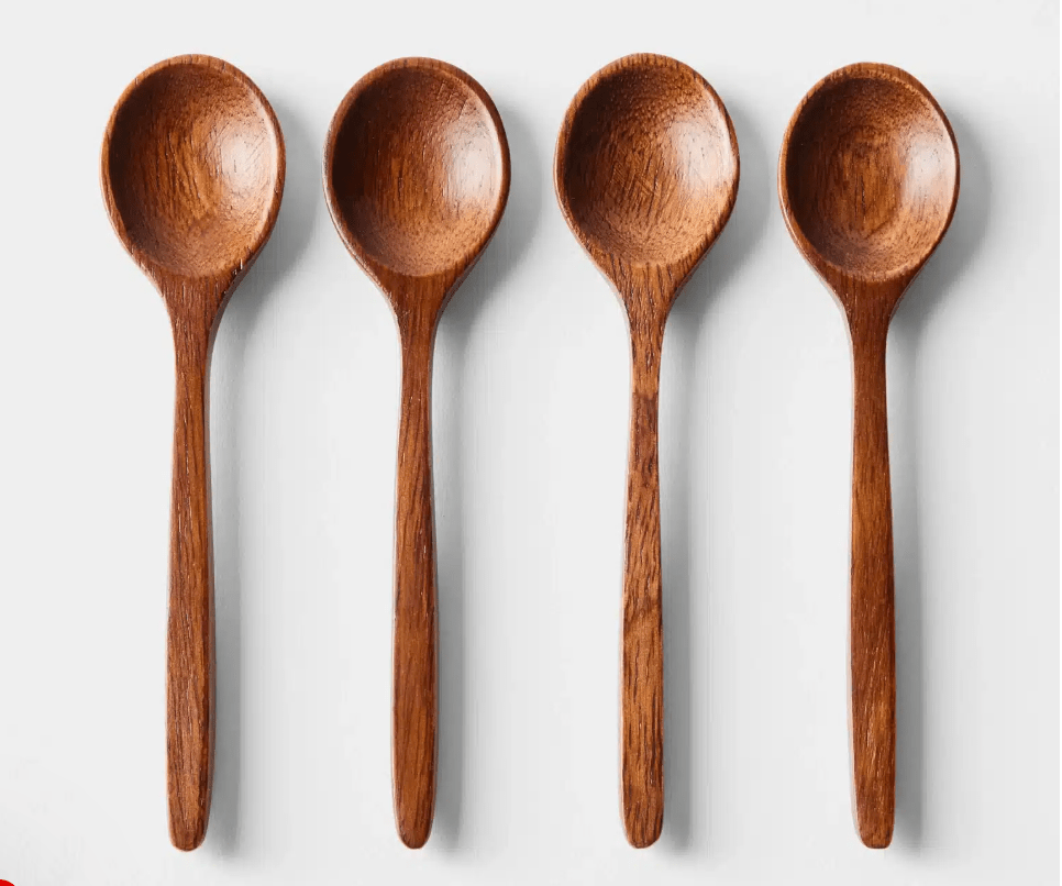 Handcrafted Acacia Wooden Serving Spoons - Free Living Co