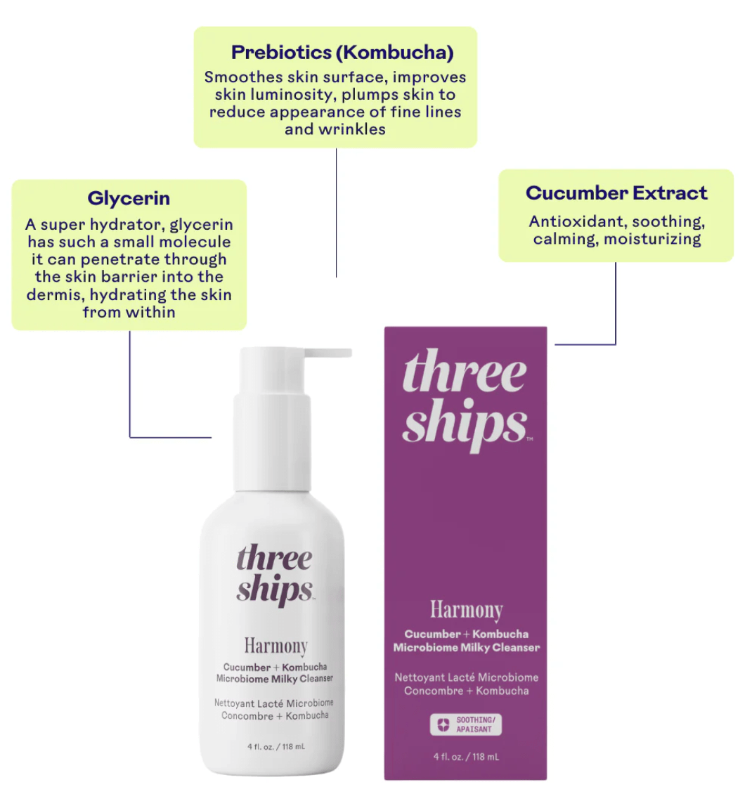Harmony Cucumber + Kombucha Microbiome Balancing Cleanser - Free Living Co